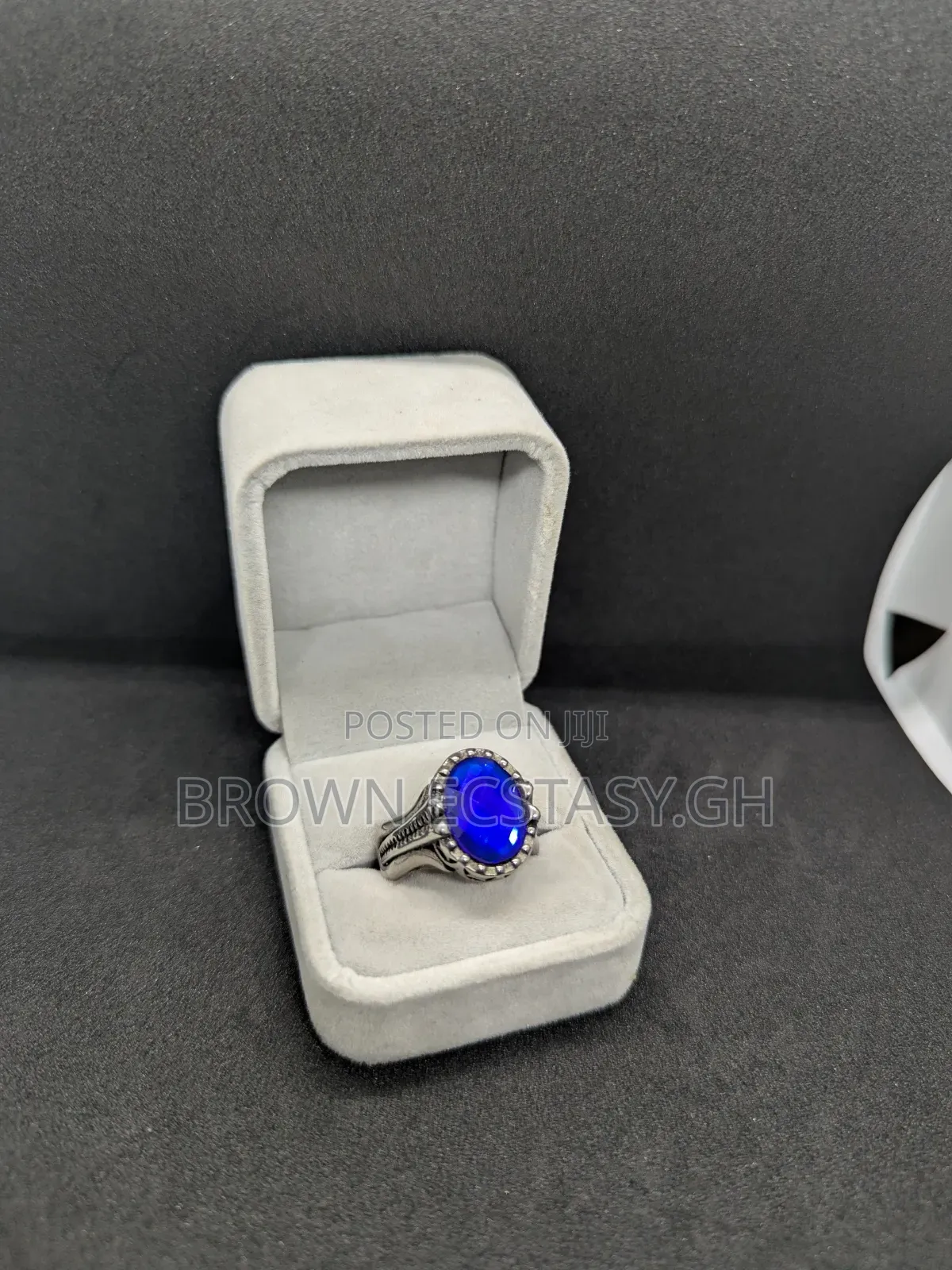 Blue Stone Silver Rings