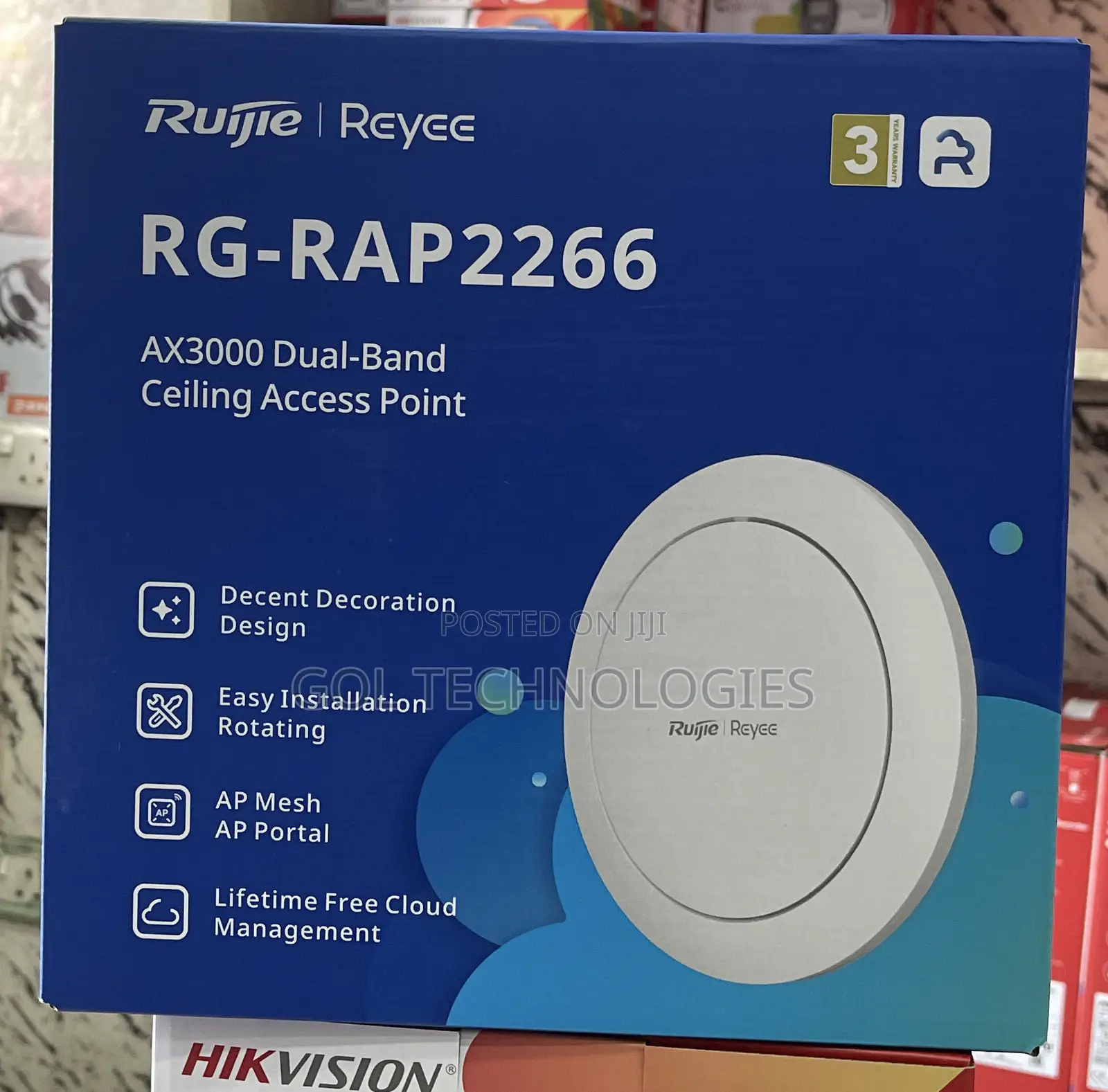 Ax3000 Dual-Band Ceiling Access Point Rg-Rap2266 Ruffe | Reyce