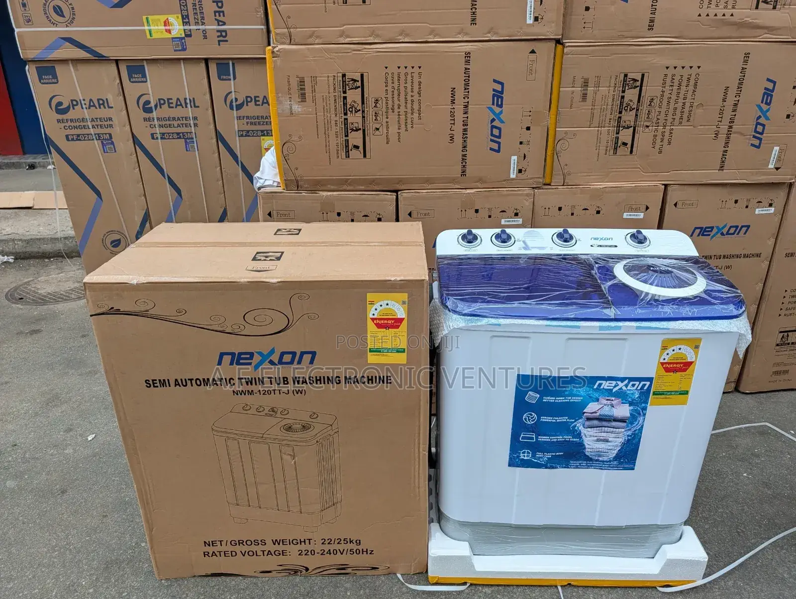Nexon 10kg Twin Tub Semi-Automatic Washing Machine