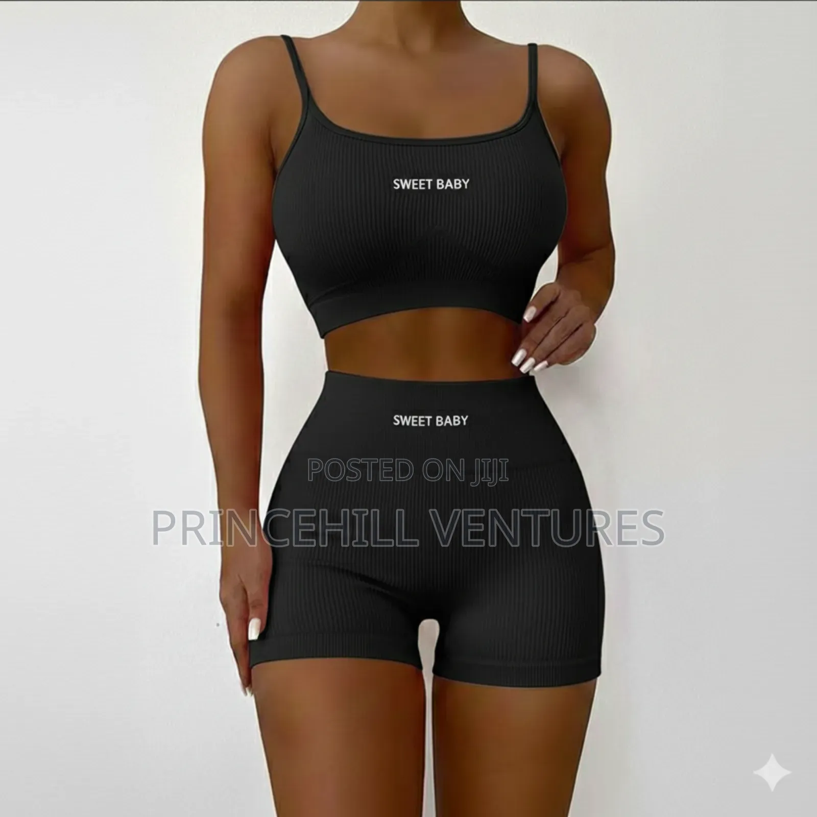 Ladies 2 Piece Gym / Yoga Wear - Tank Top Tight Shorts
