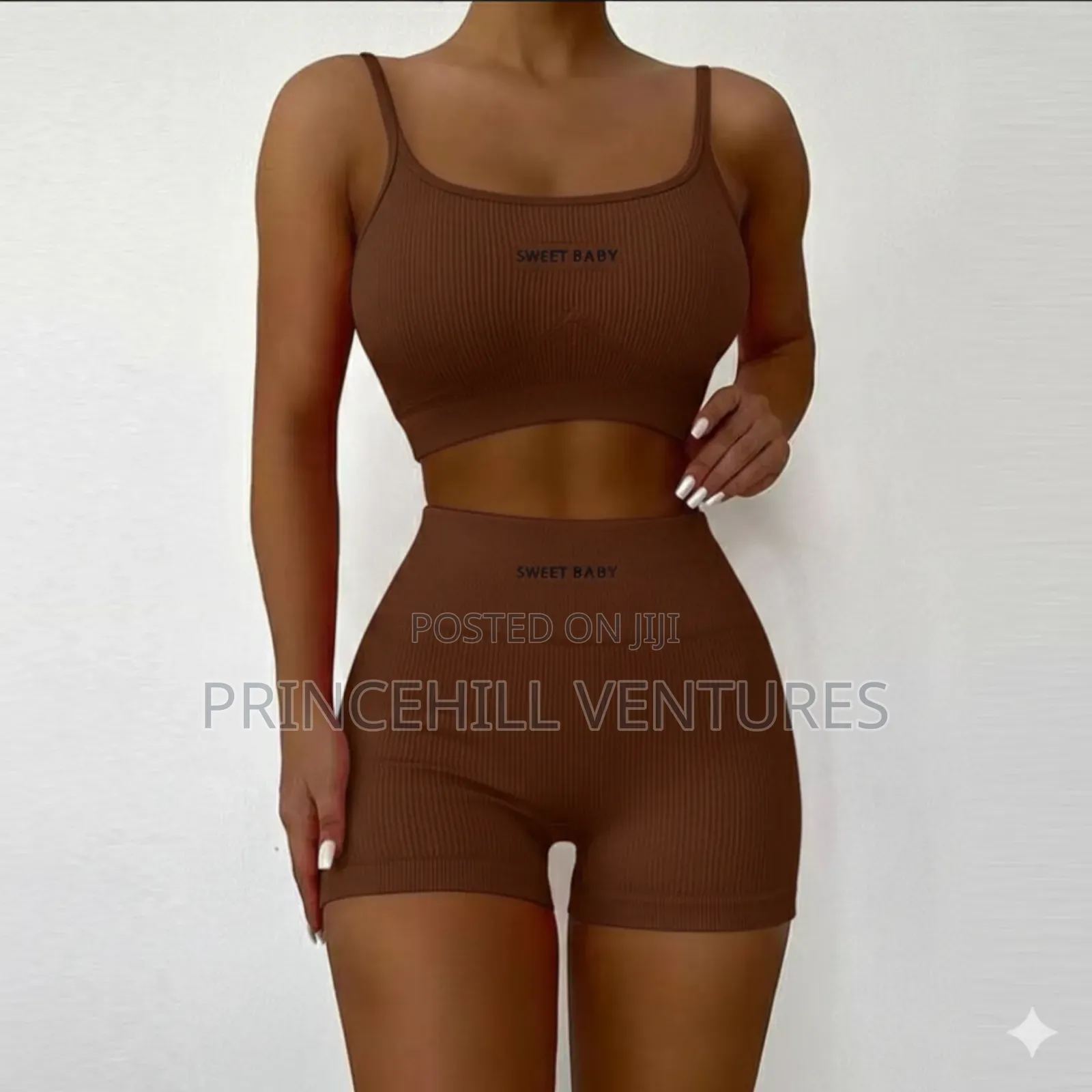 Ladies 2 Piece Gym / Yoga Wear - Tank Top Tight Shorts