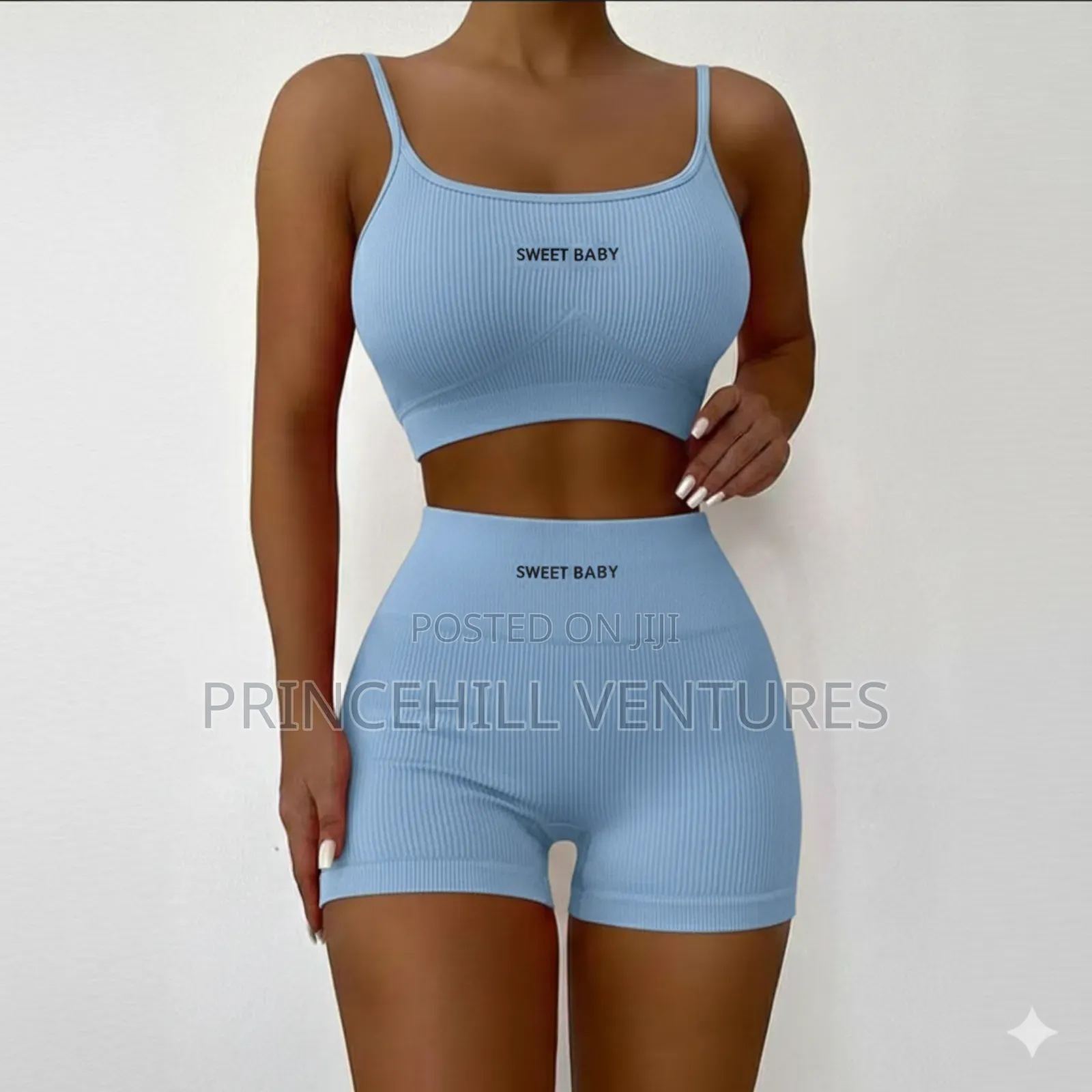 Ladies 2 Piece Gym / Yoga Wear - Tank Top Tight Shorts
