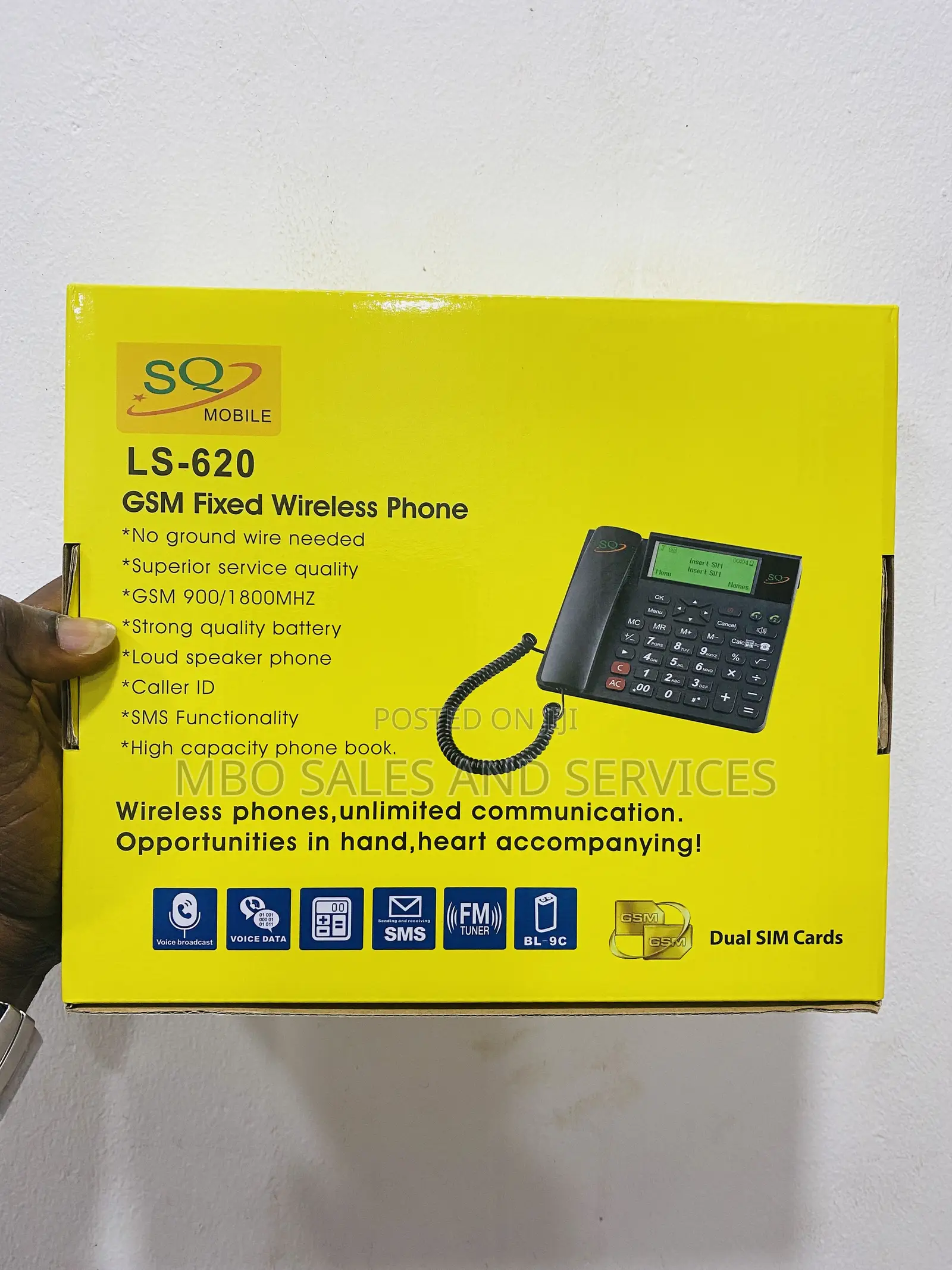 Fixed Wireless Phone With Calculator (Cordless Telephone Calculator)