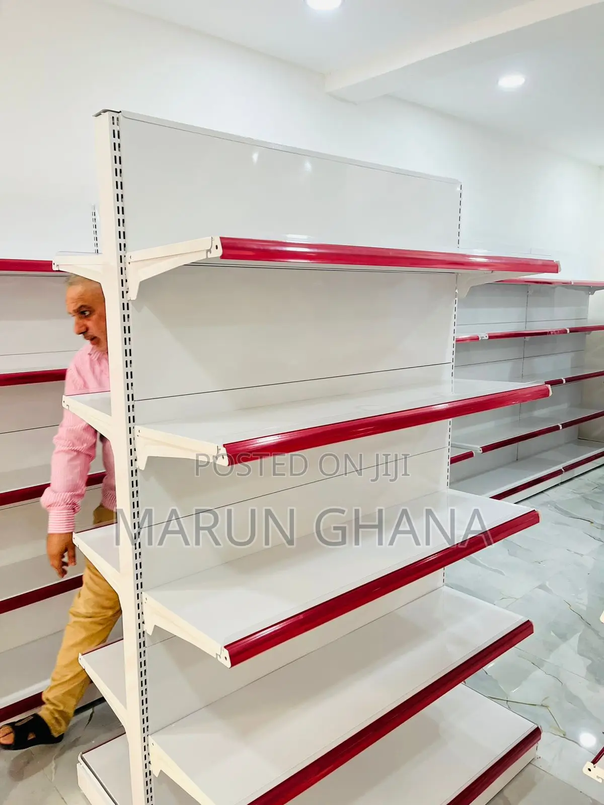 Double Side Shelves Rack for Supermarket Pharmacy Shop Etc.