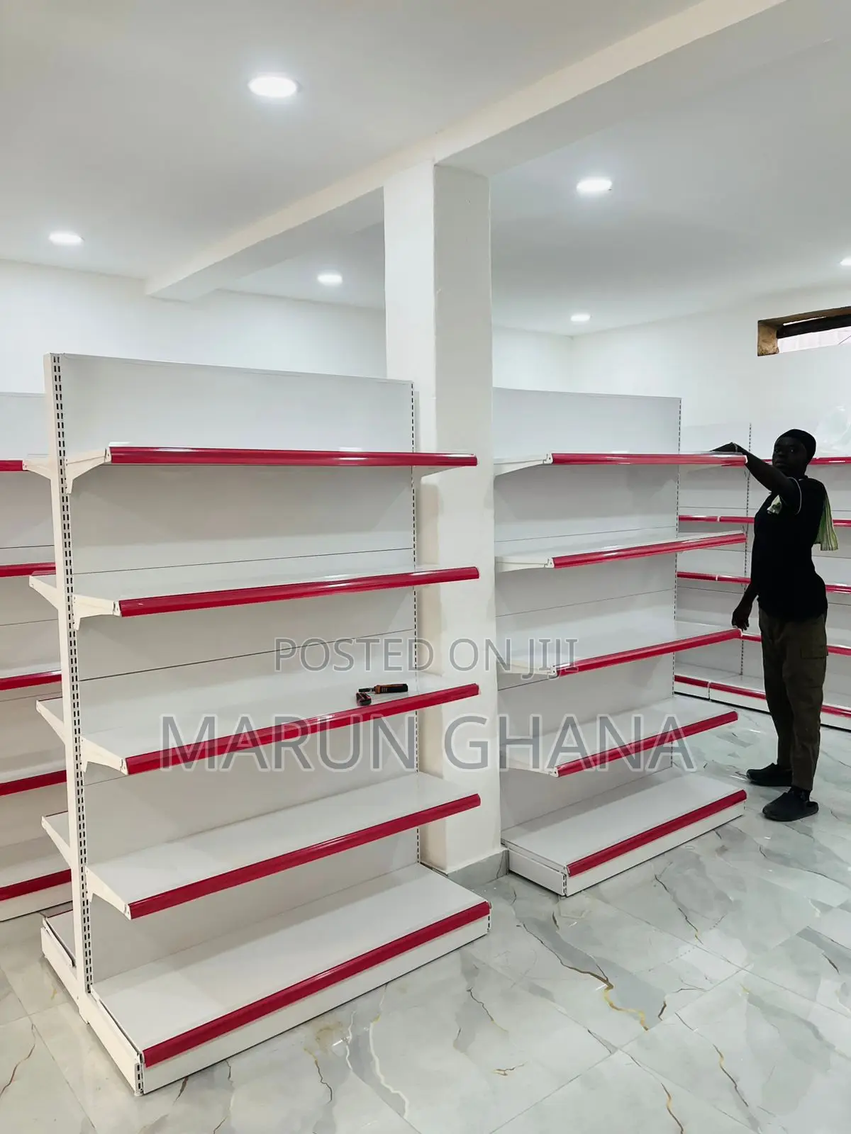 Double Sided End Unit Supermarket Shelves for Retail Store Gondola
