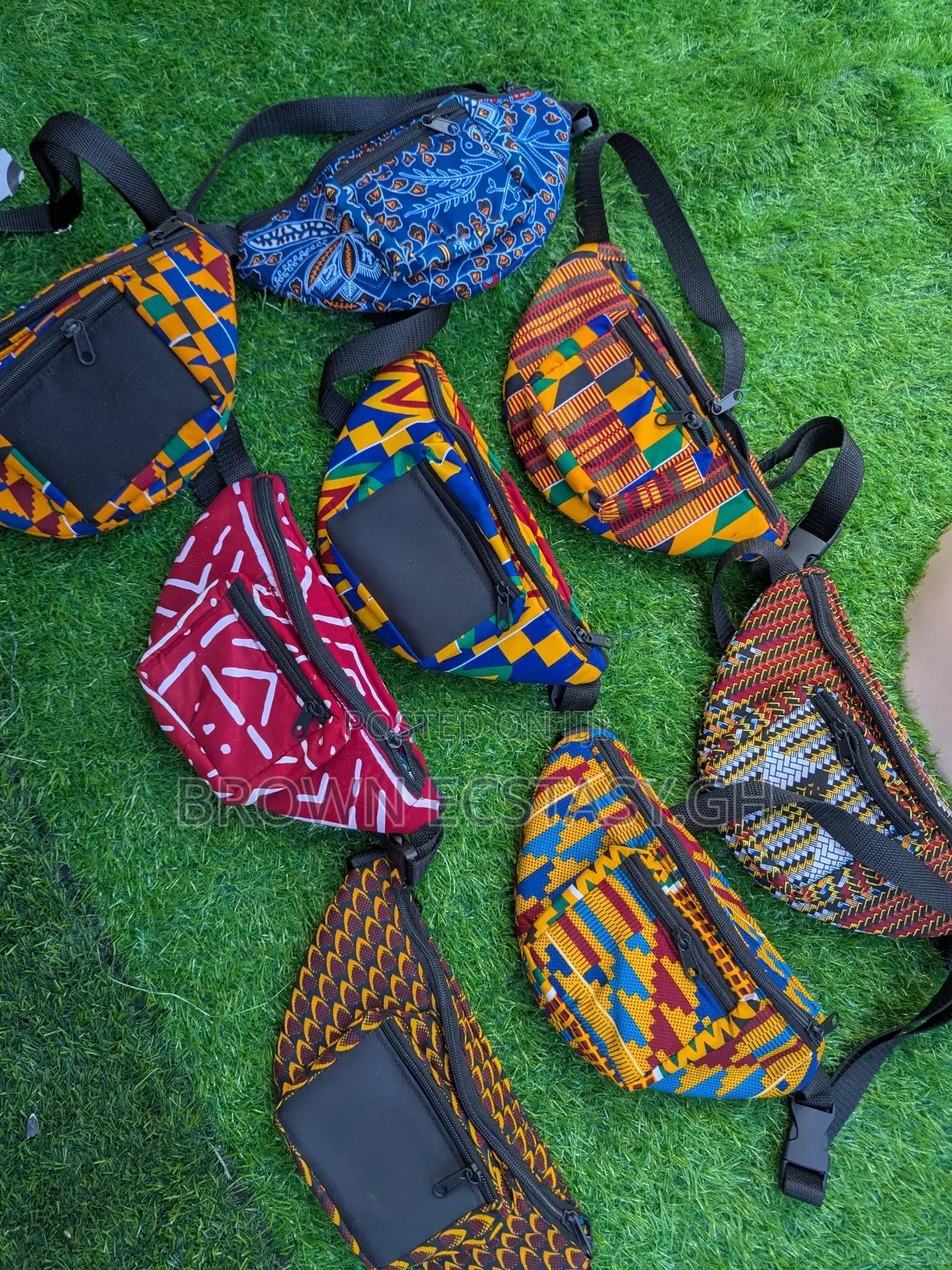 African Print Waist Bag