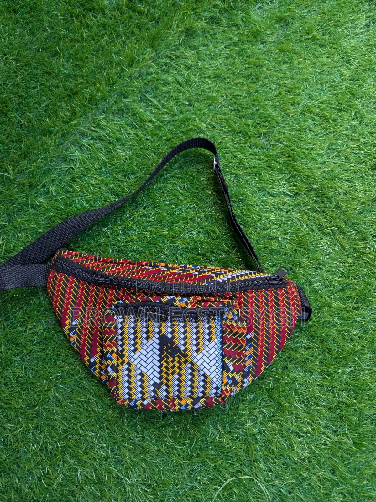 African Print Waist Bag