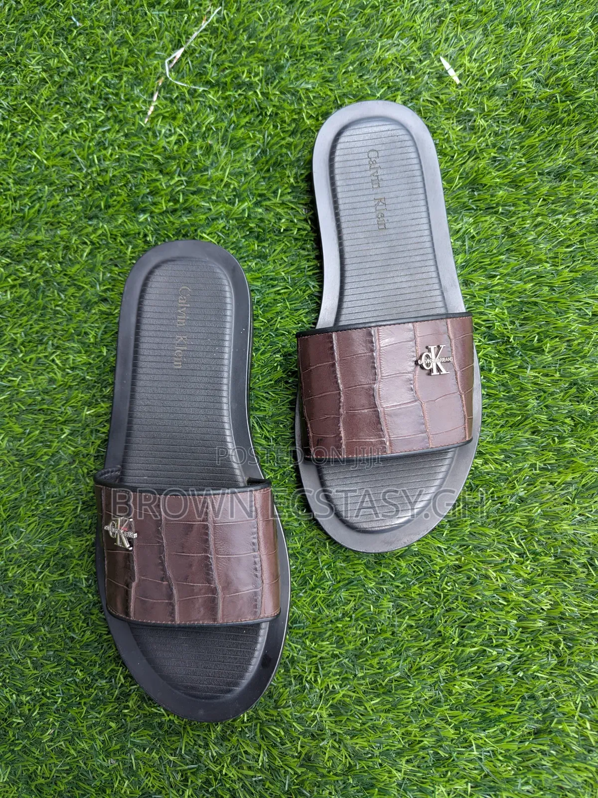 Calvin Klein Crocodile Leather Sandals