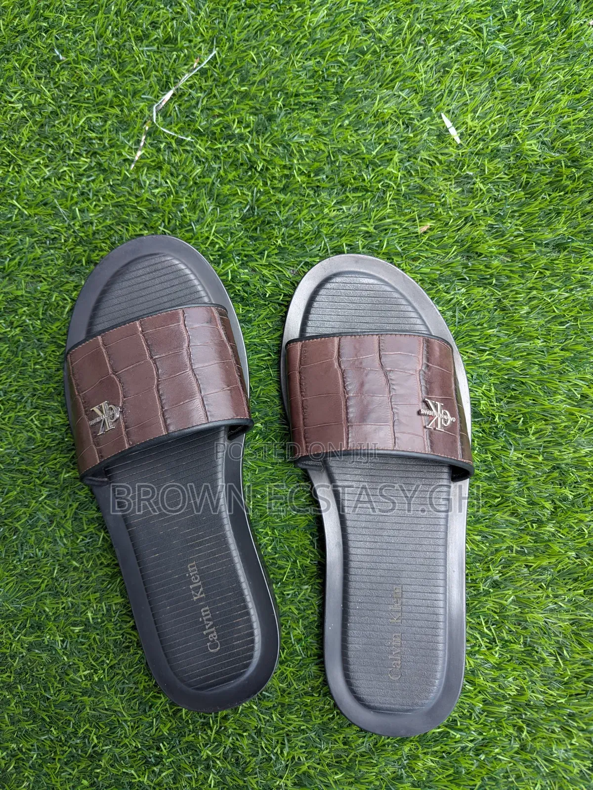 Calvin Klein Crocodile Leather Sandals