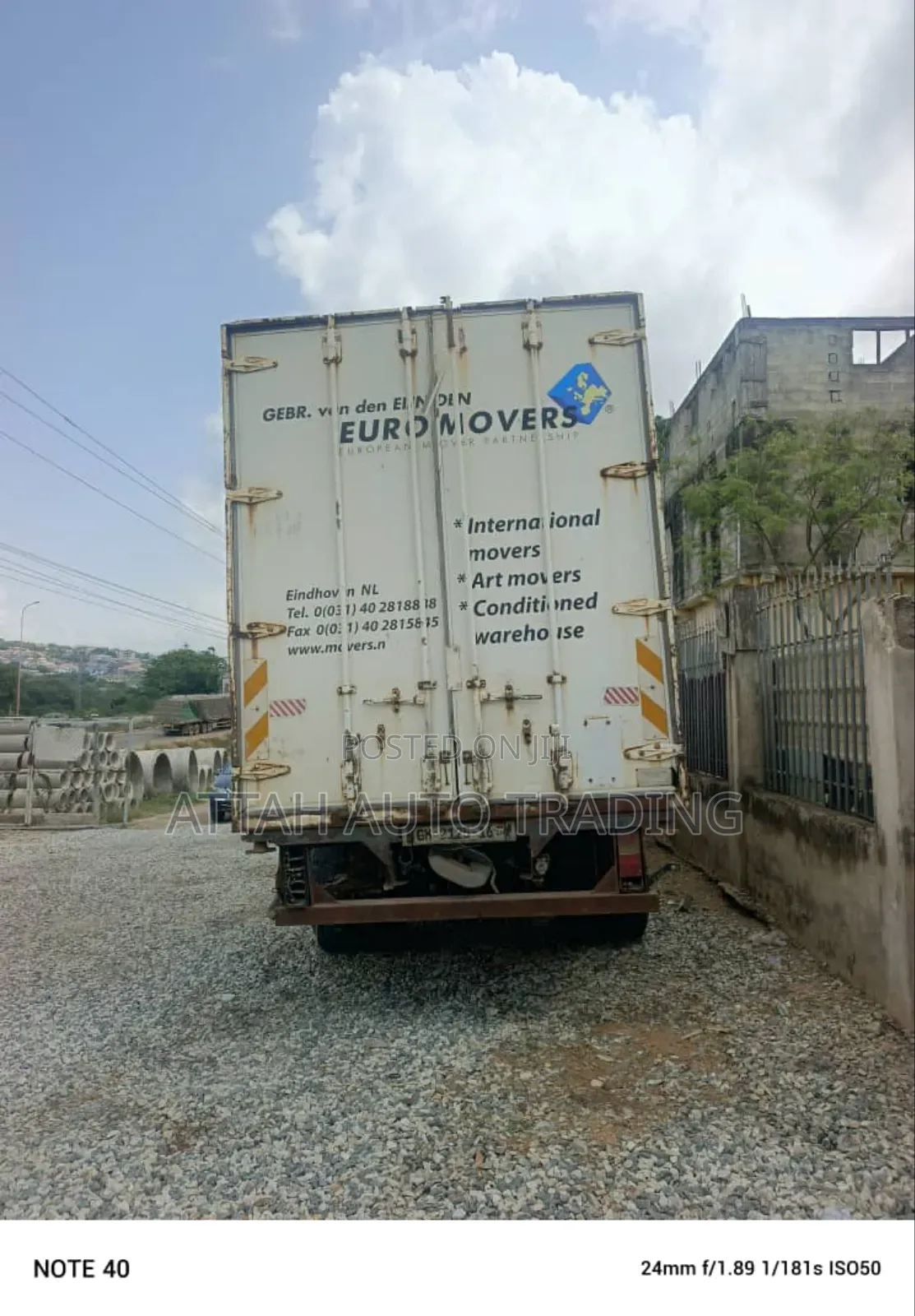 Registered 2016 Daf Container