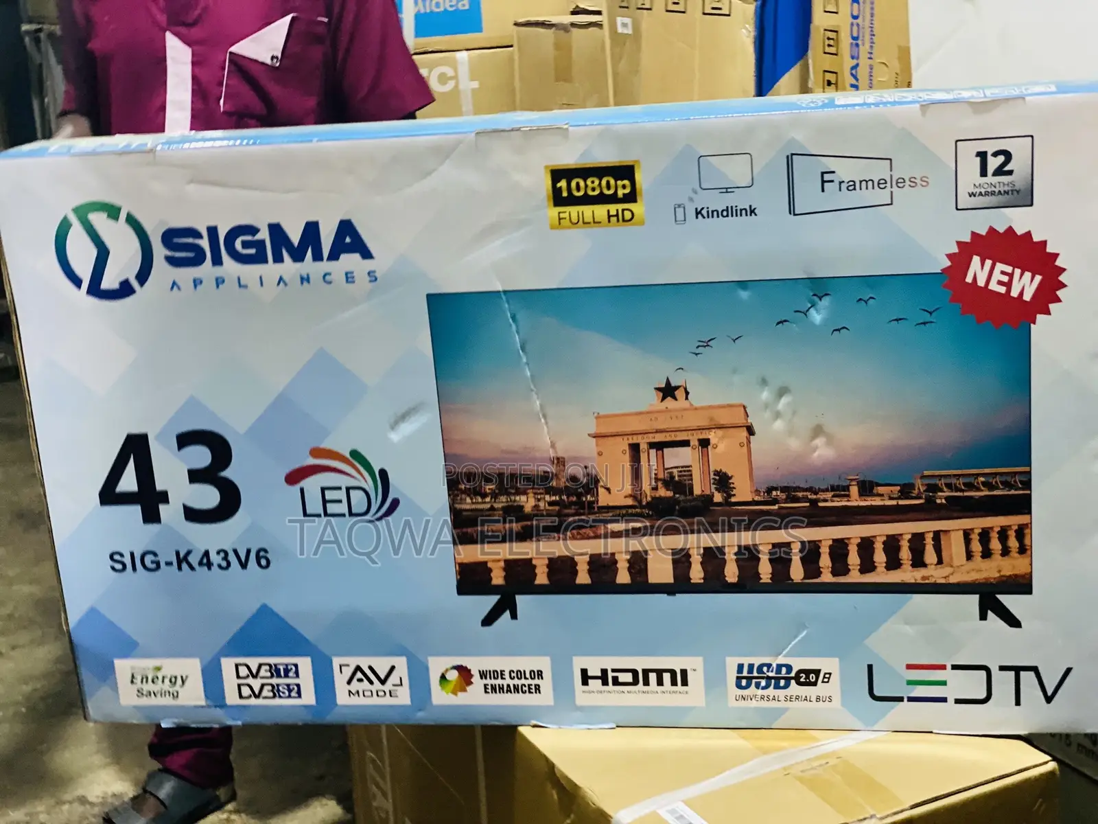 Sig-K43v6- Sigma Digital Satellite Tv-43inch