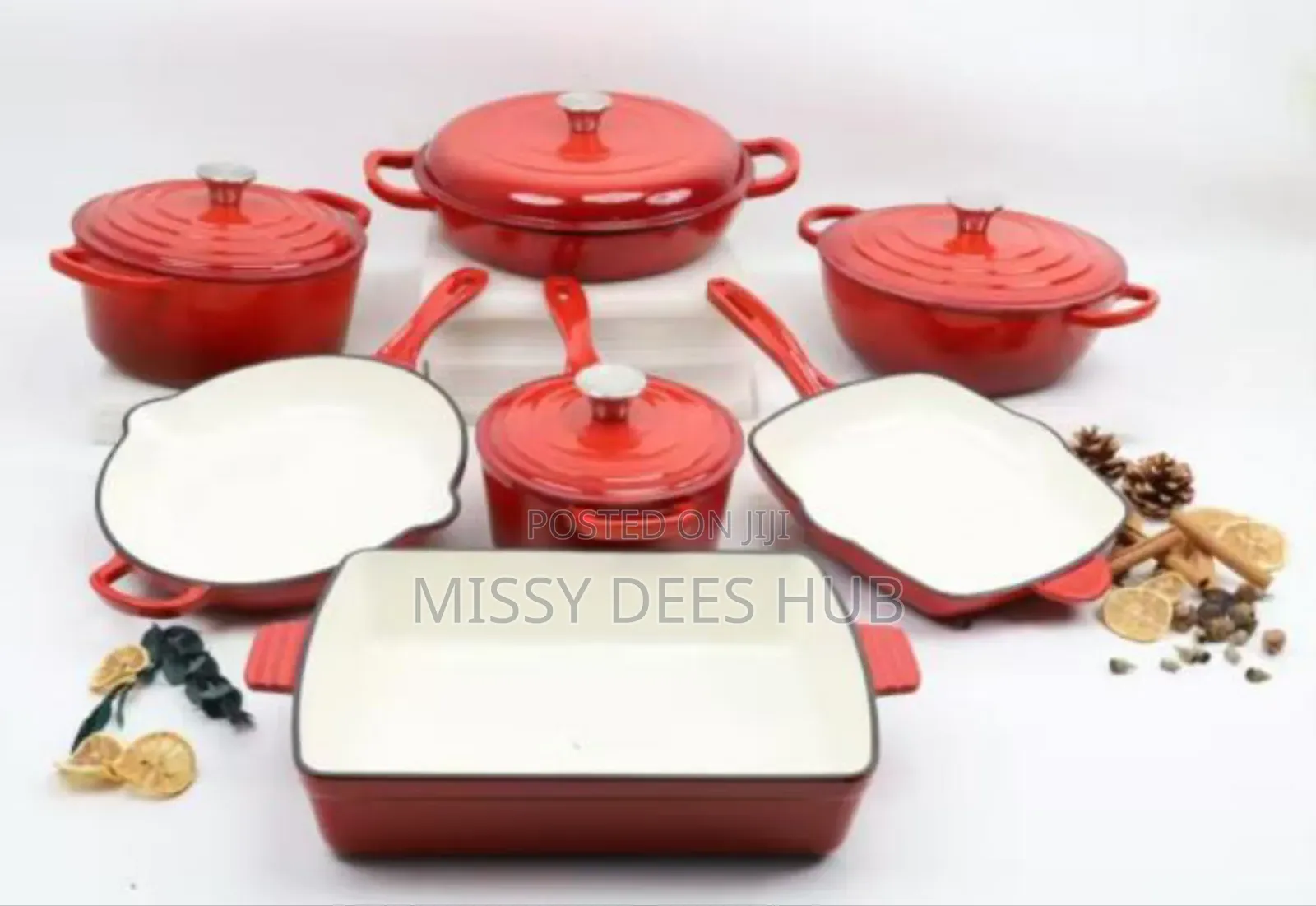 11pcs Cast Iron Pots From Healthy Living