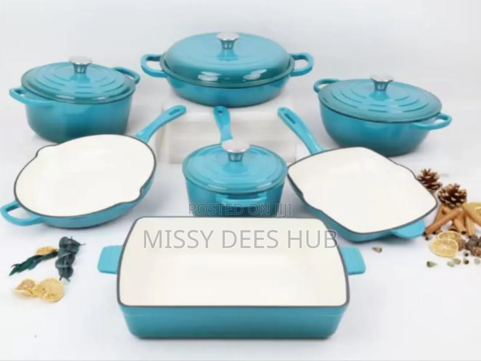 11pcs Cast Iron Pots From Healthy Living