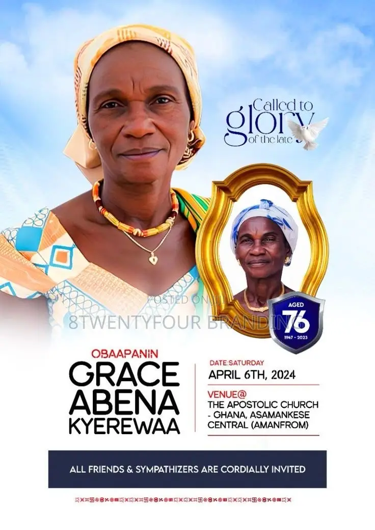 Funeral Posters Design and Printing