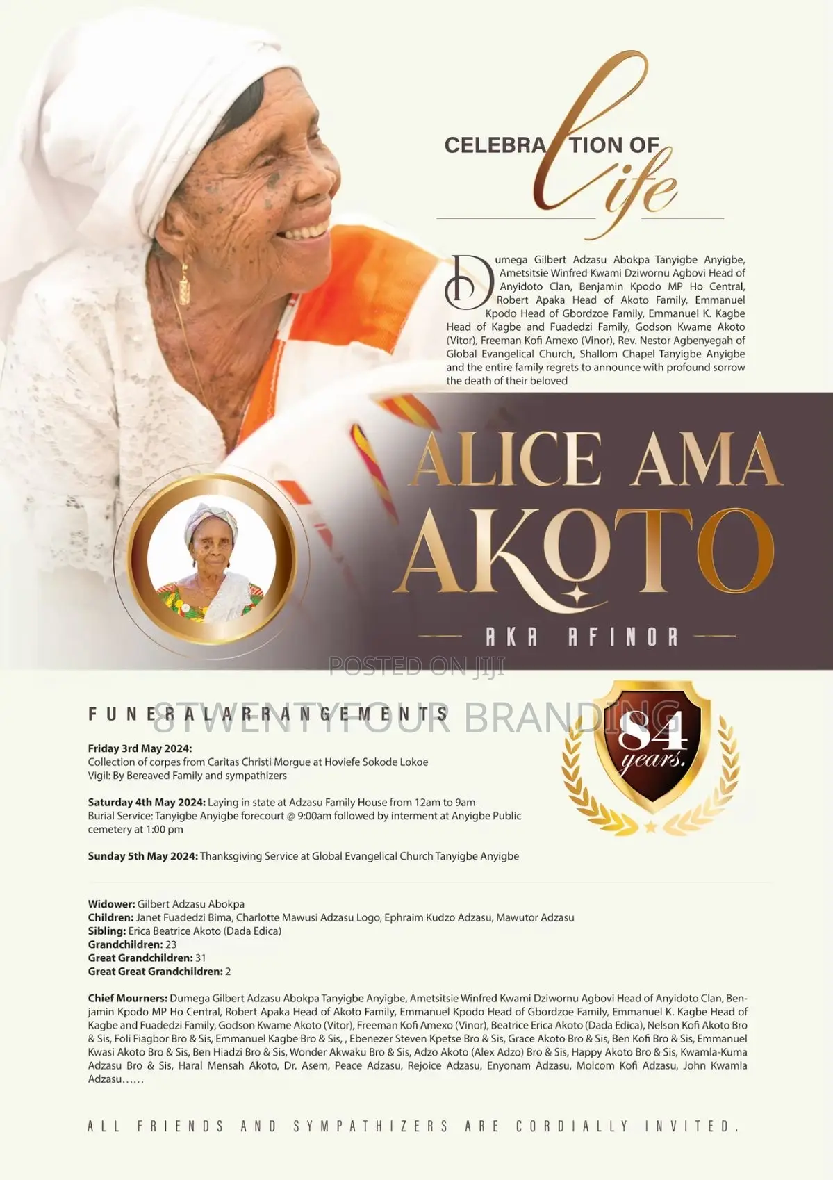 Funeral Posters Design and Printing