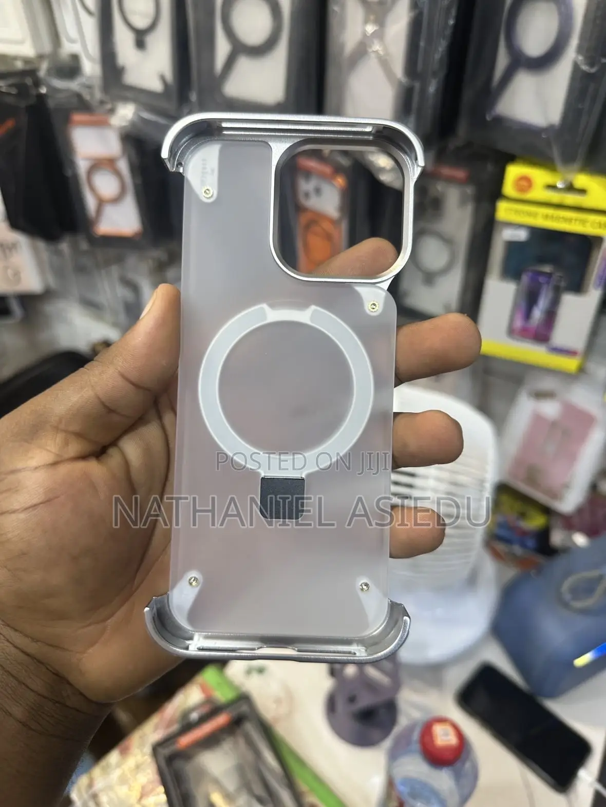 Ogranee Frameless Metal Bumper Case for 16 Pro Max