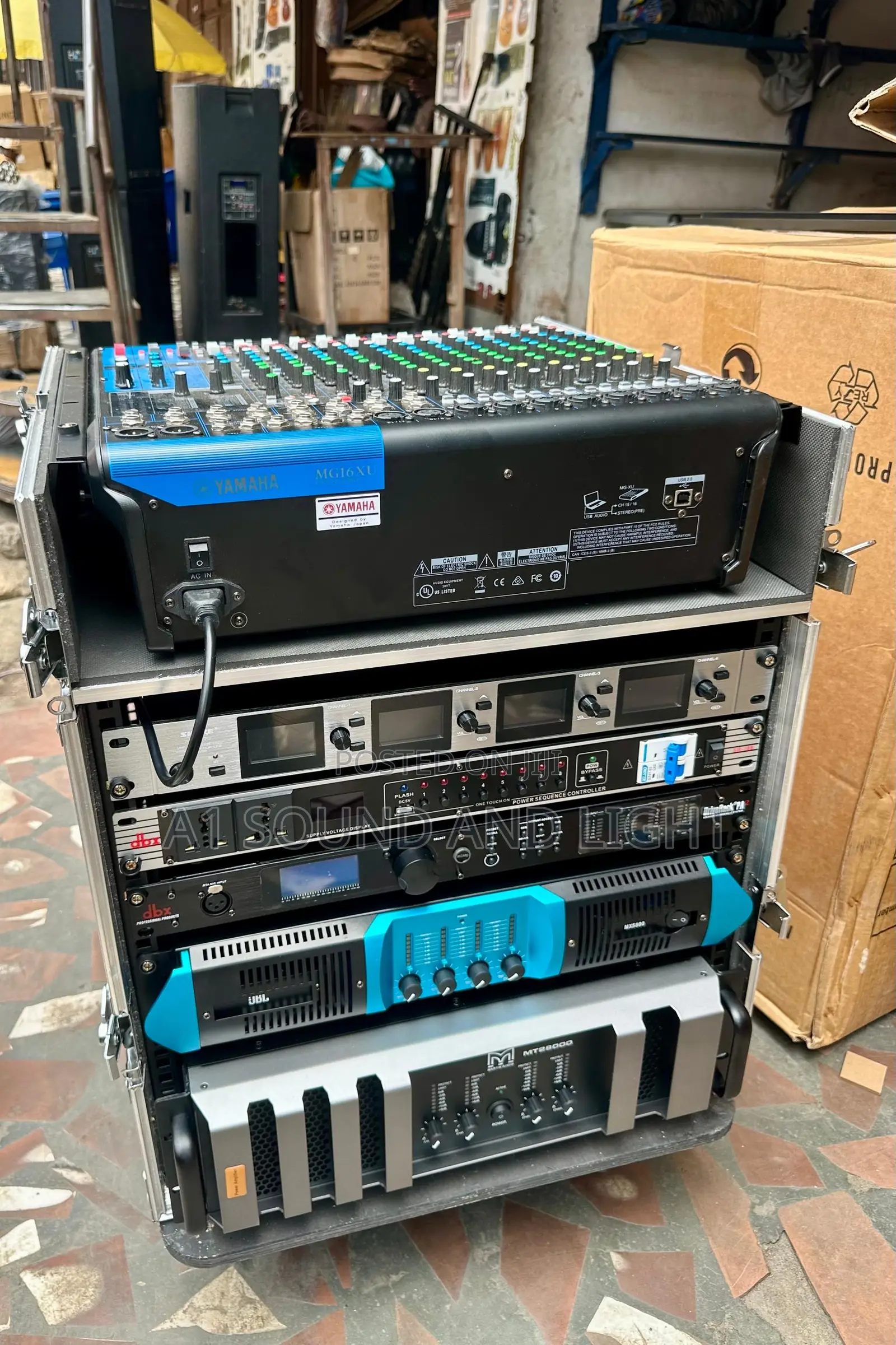 Line Array Amplifier Rack Set