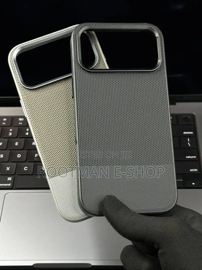 Vegan Matrix Leather Back Case for iPhone 17 Pro Max