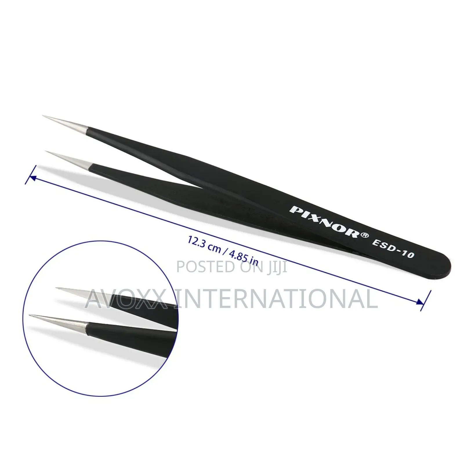 Pixnor Precision Tweezer Set - 7pcs Anti-static Tweezers Set S.Stel
