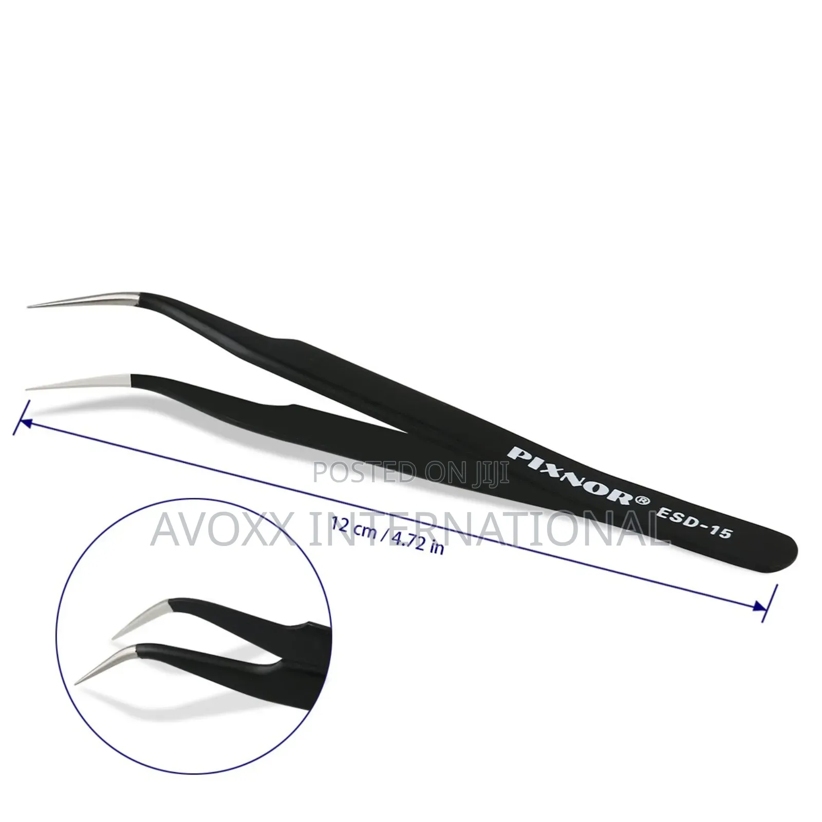 Pixnor Precision Tweezer Set - 7pcs Anti-static Tweezers Set S.Stel