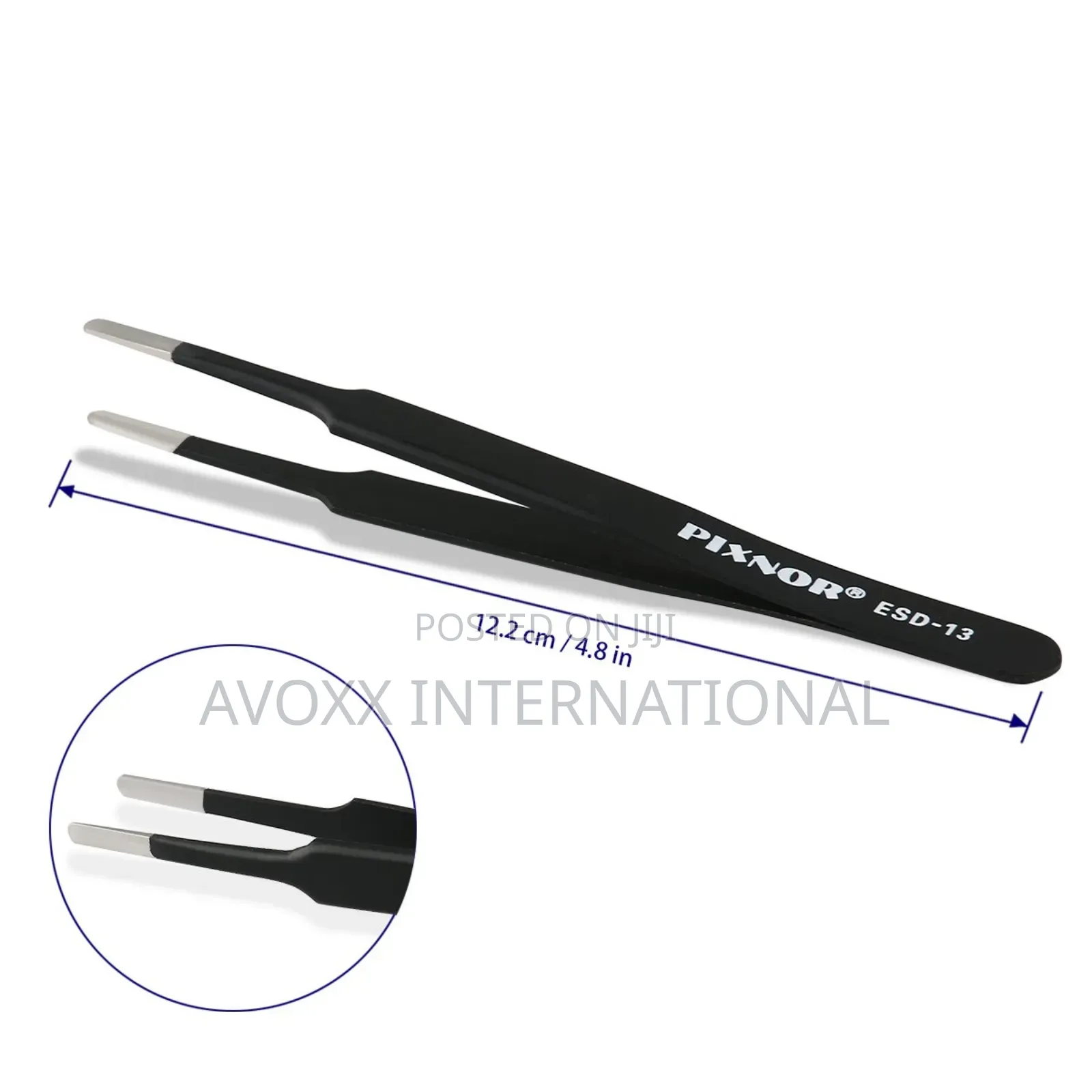 Pixnor Precision Tweezer Set - 7pcs Anti-static Tweezers Set S.Stel