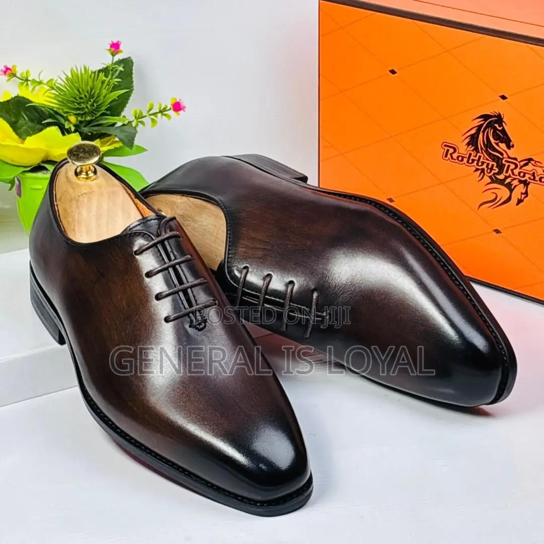 Robby Rosata Coffee Lace Up Dress Shoe