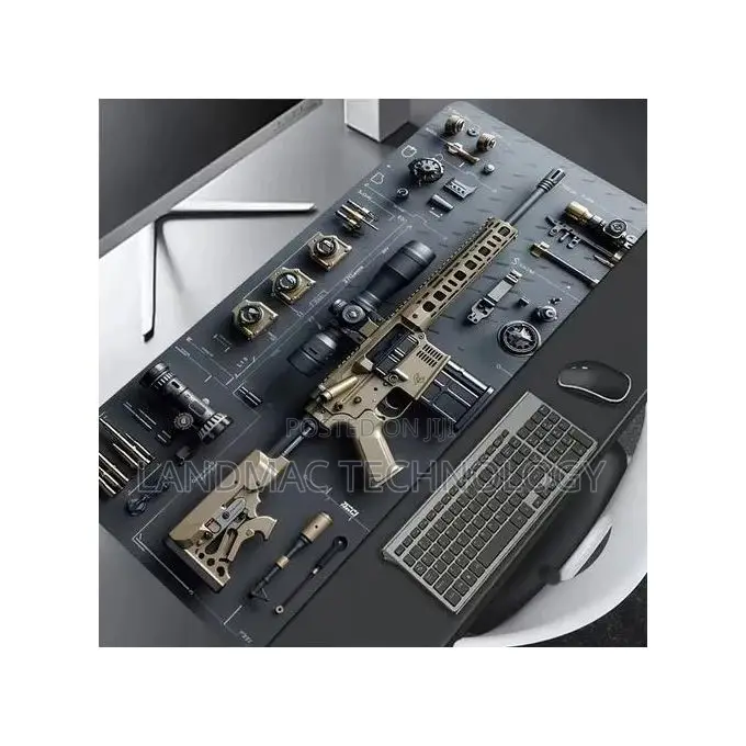 Gaming Gun Parts Assembly Large Mouse Pad Xxl Desk Mat
