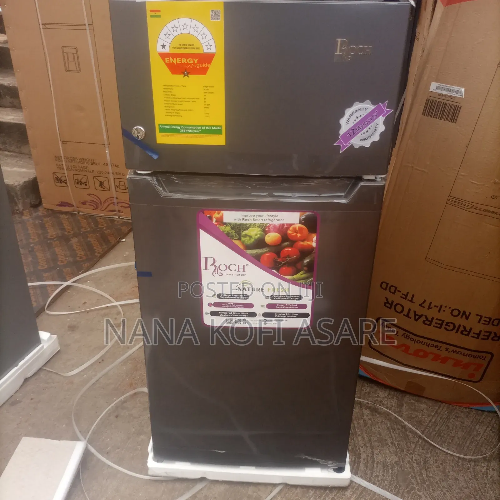 Roch (Rfr-135dt-I) 115 Litres Top Freezer Refrigerator