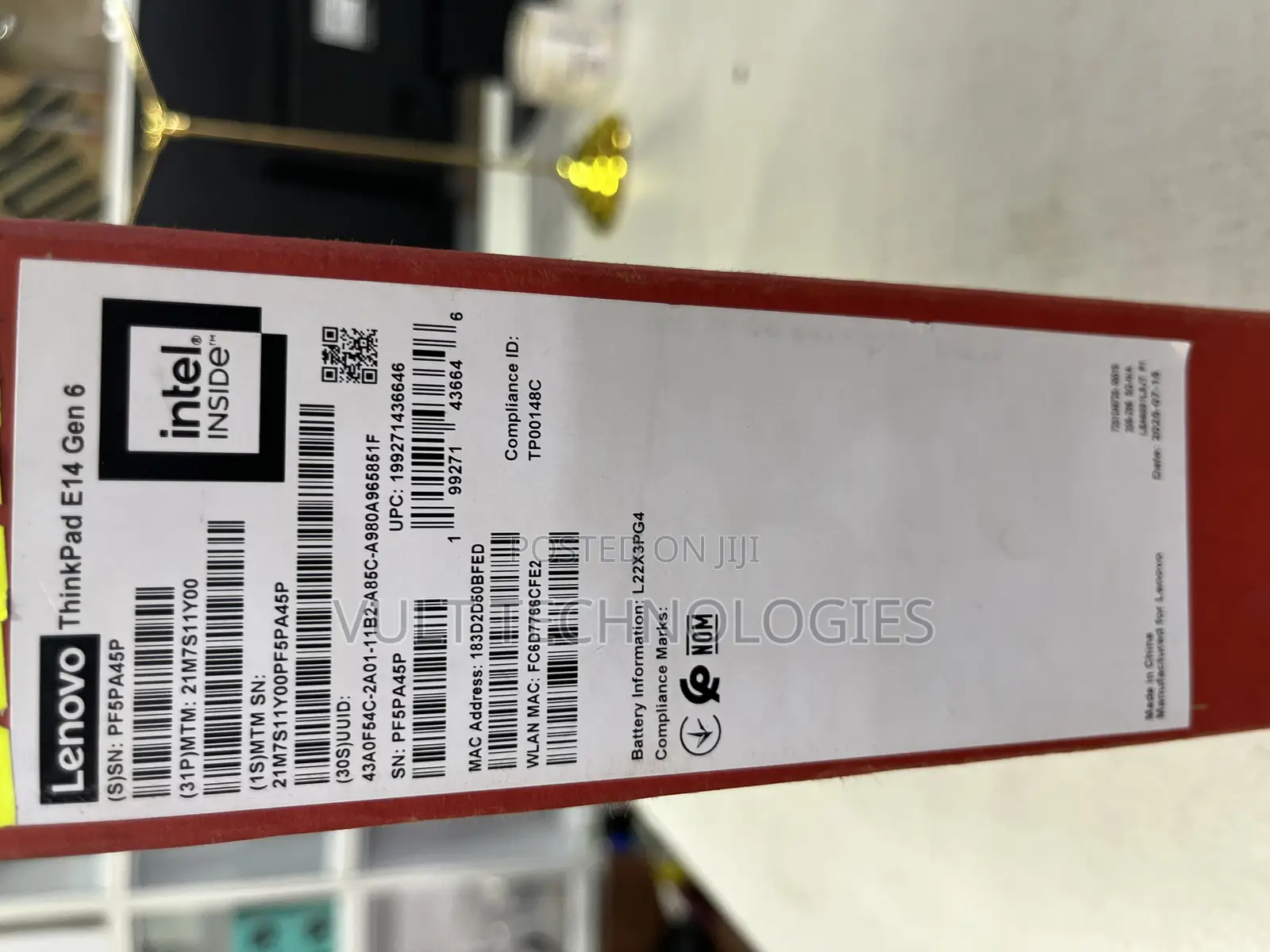 New Laptop Lenovo ThinkPad E14 Gen 6 8GB Intel Core Ultra 5 SSD 512GB