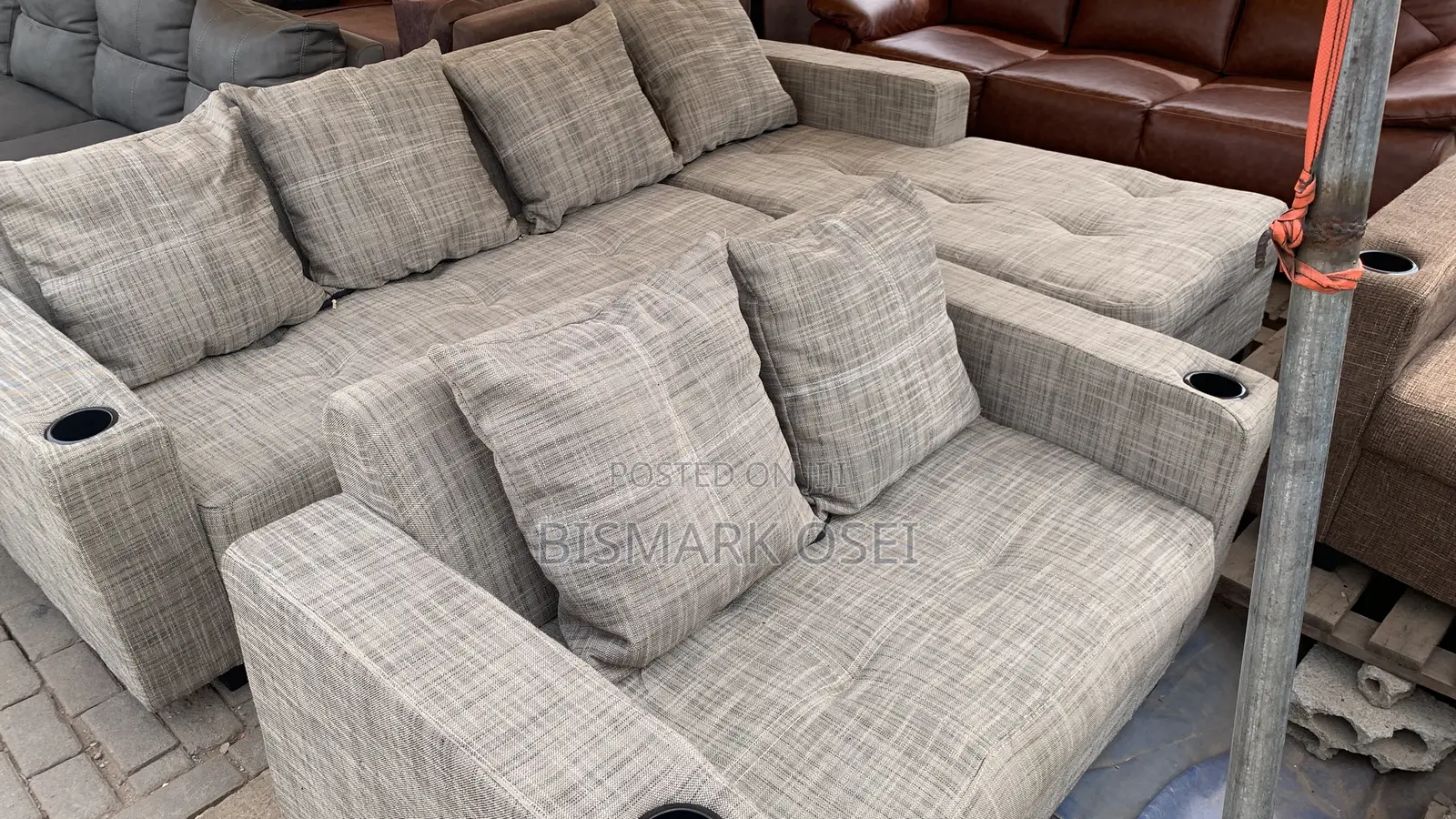 A Complete L Shape With a Comfortable Pillows