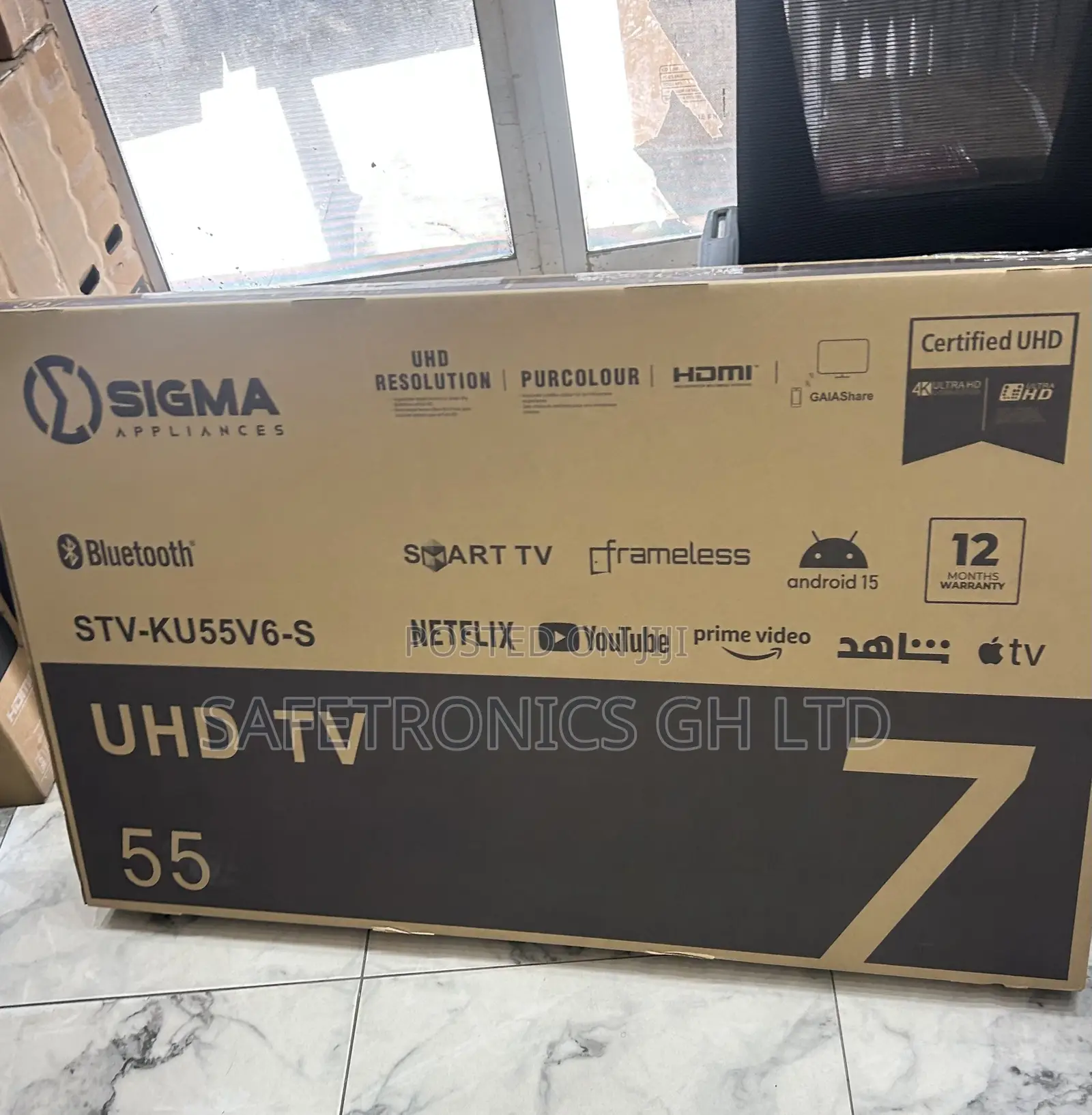 Lasting Android Led Smart 55 Inch (Sig-Ku55v6-S) Sigma HDR Tv
