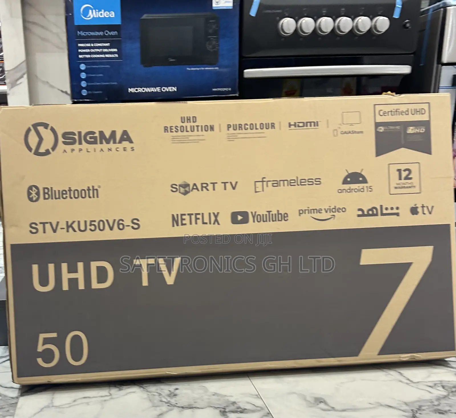 Get Smart Android Uhd Led Sigma 50” Android (Sig-Ku50v6-S) Tv