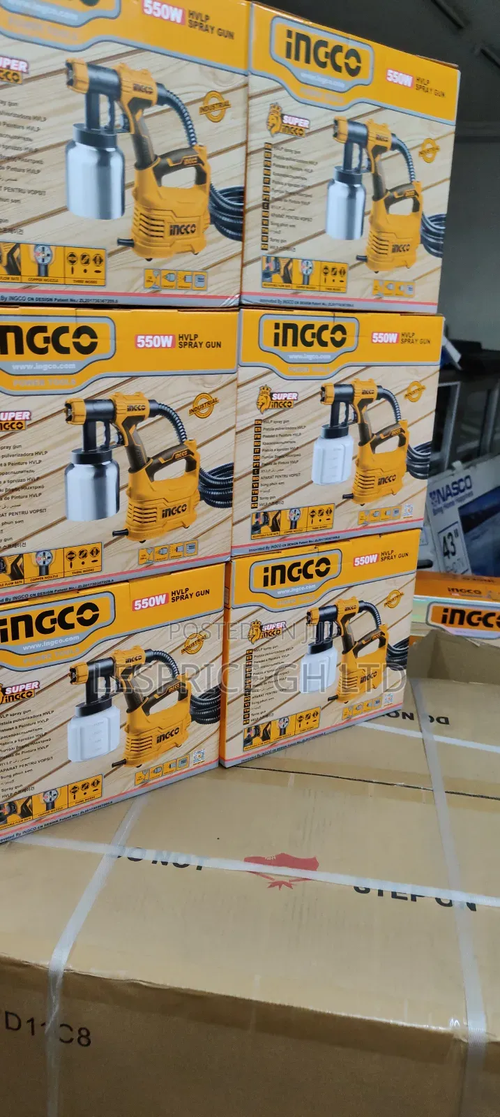 Ingco Floor Based Spray Gun 550w Stainless
