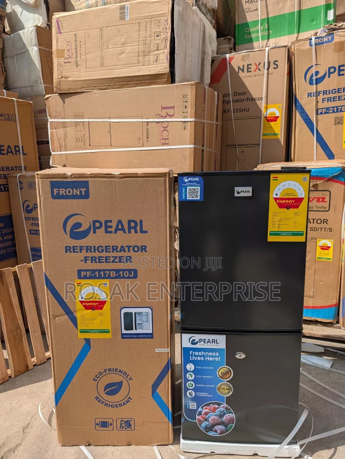 Pear Refrigerator 77 Liters Bottom Freezer