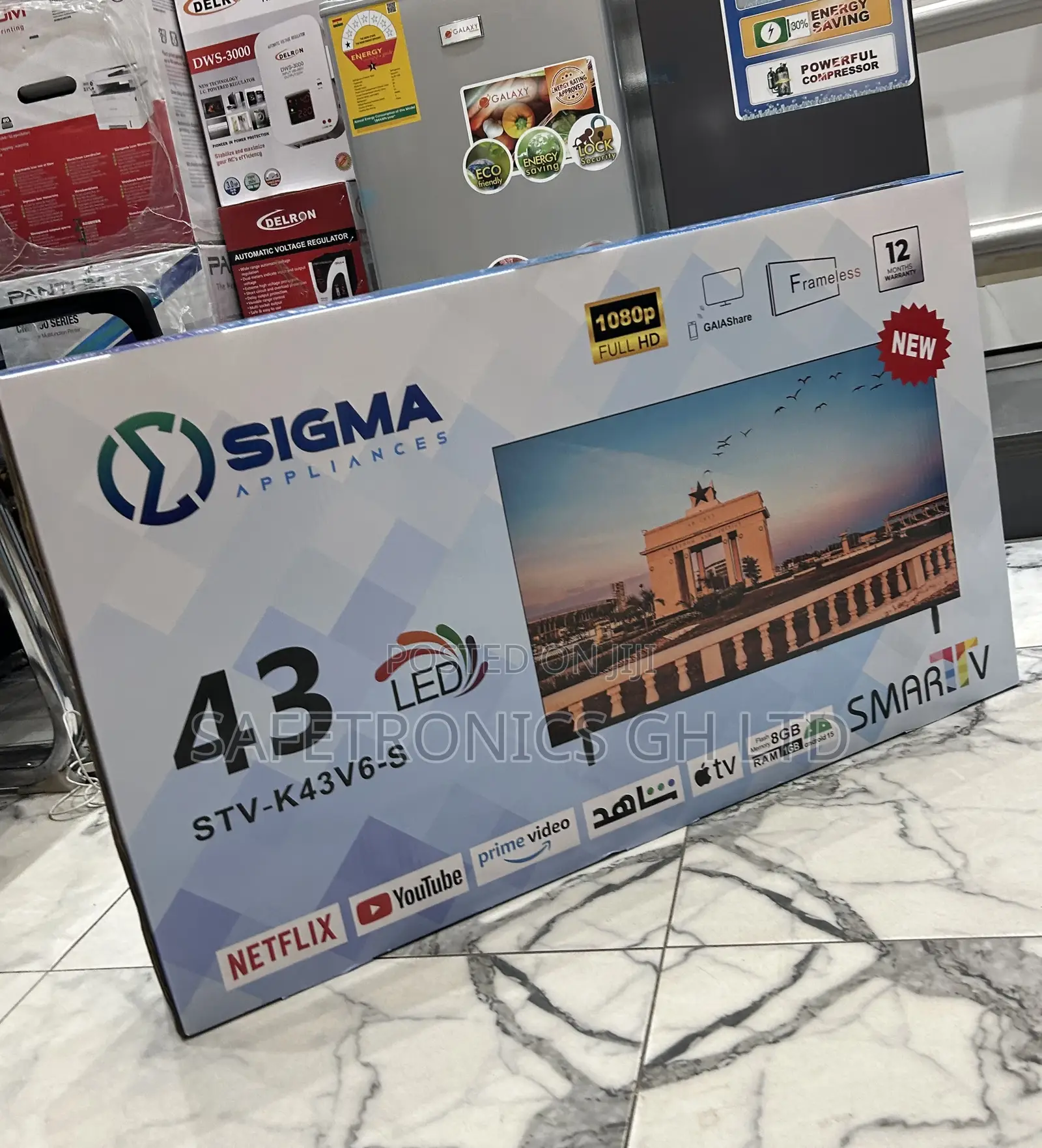 Durable Best 43” Smart Full Hd Led Android Sigma Sig-K43v6-S Tv
