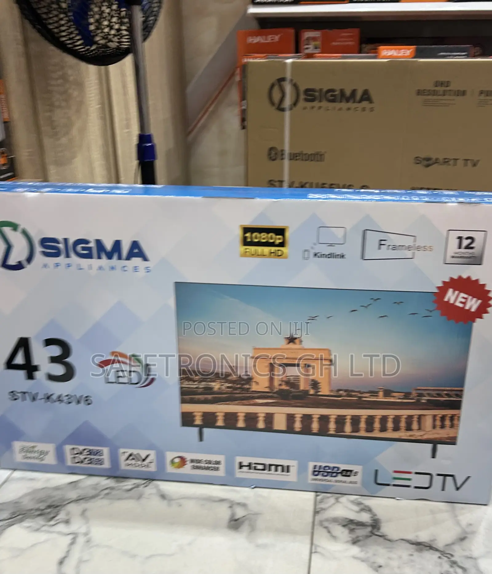 Top Notch New Sigma Led 43” Sig-K43v6 Full Hd Frameless Tv