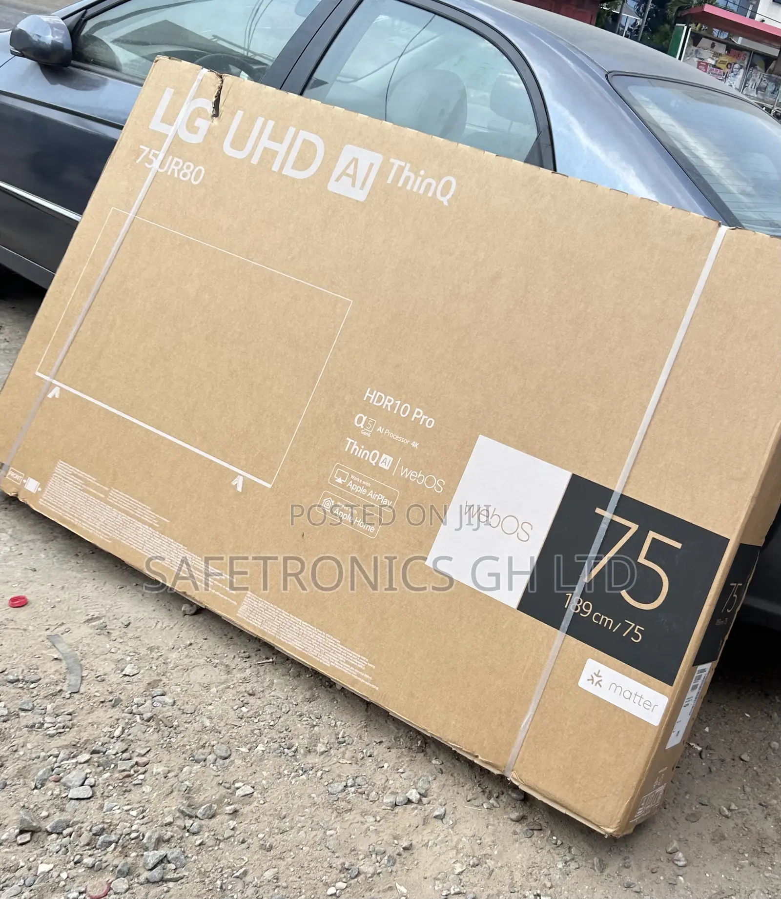 Just Approved 75” Smart Frameless Lg Uhd 75ur80 Tv (2025 Model)