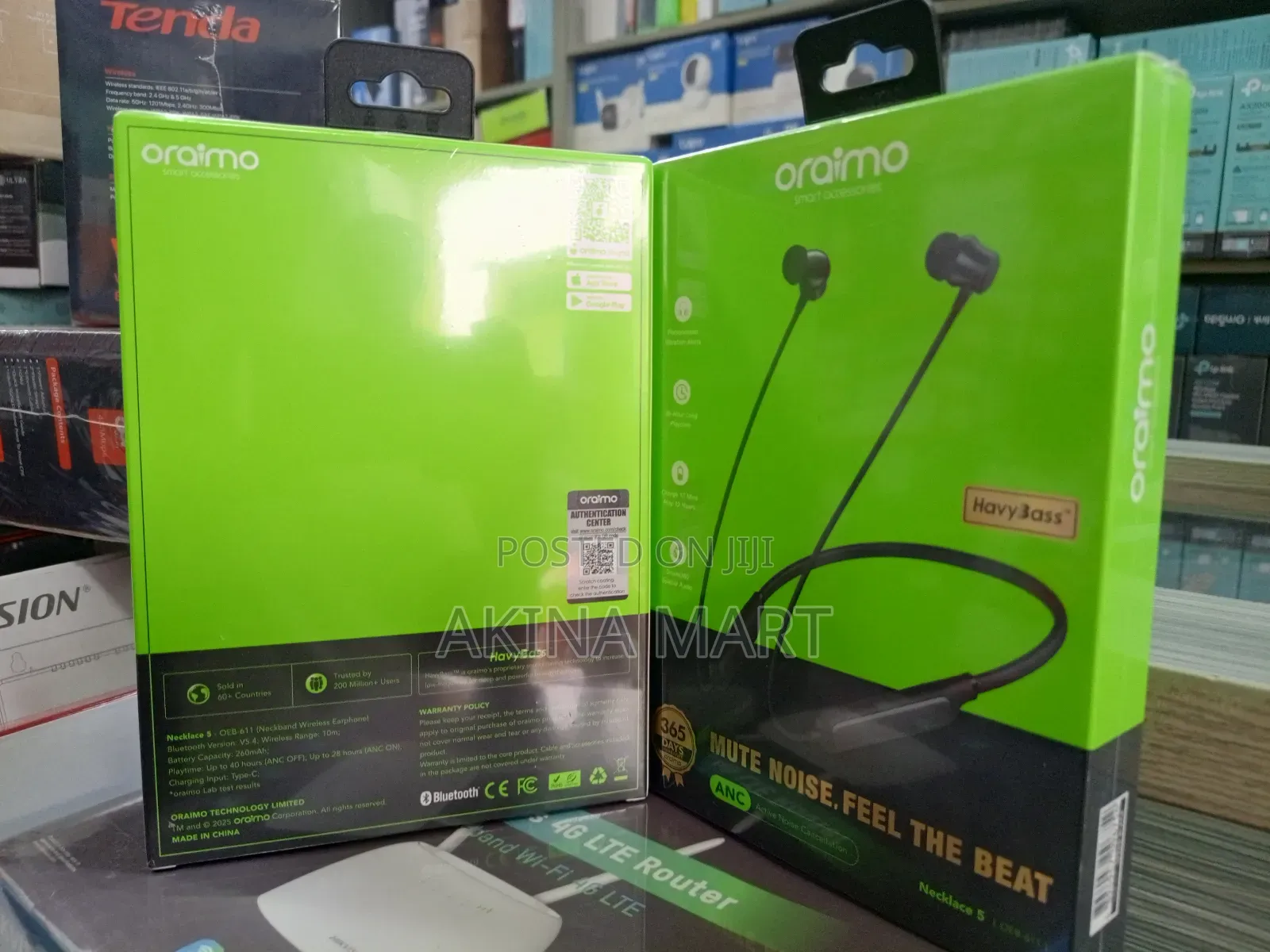 Oraimo Necklace 5 With Active Noise Cancellation Anc Oeb-611