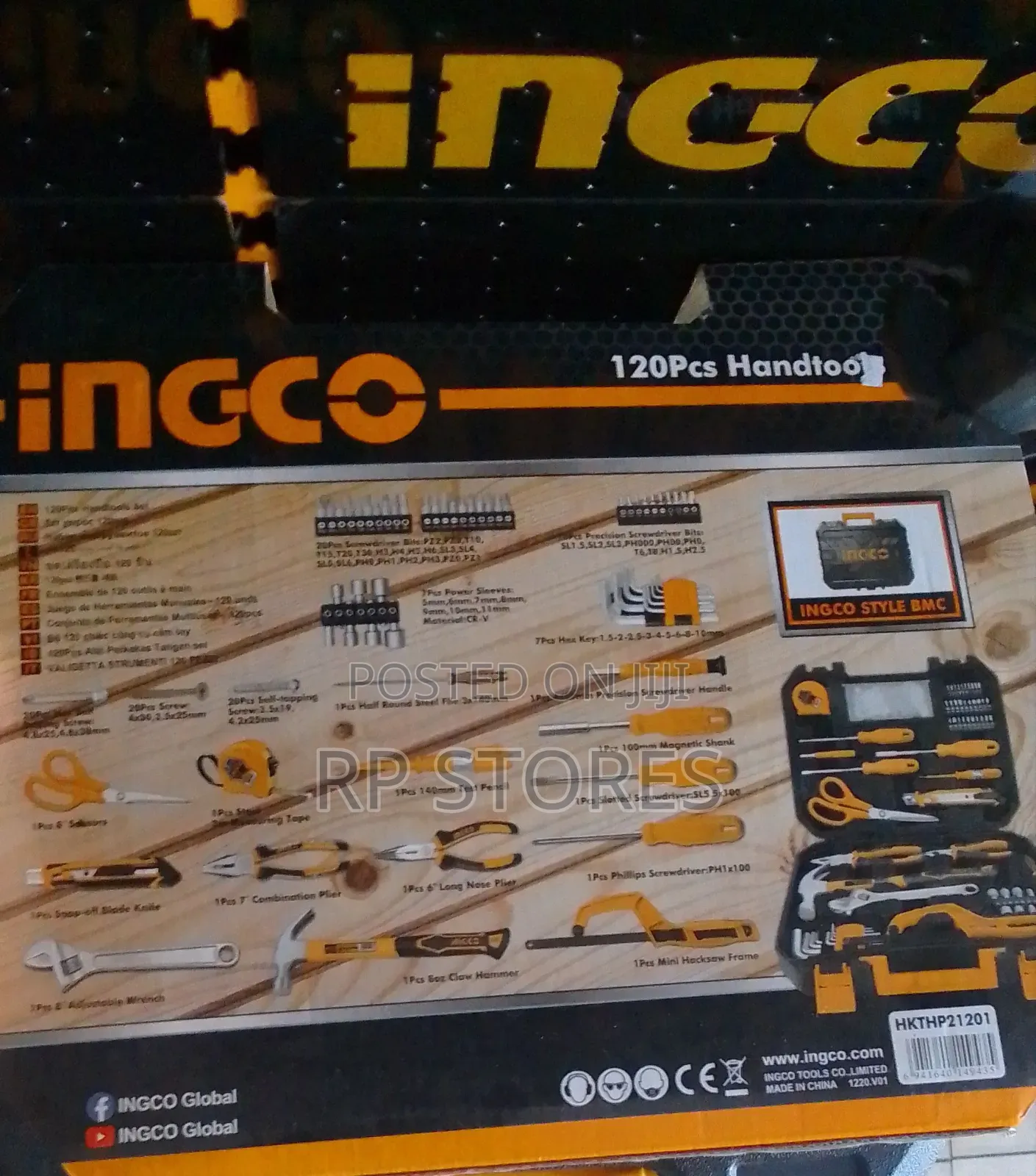 120pcs Hand Tools Set