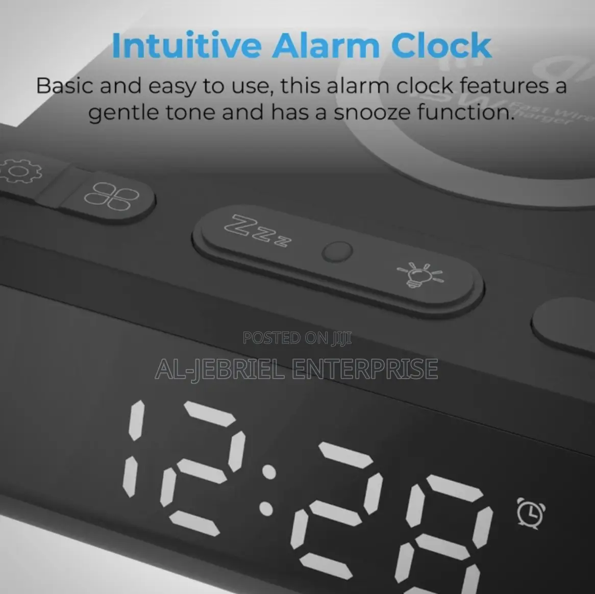 Promate Wireless Charging Station With Clock