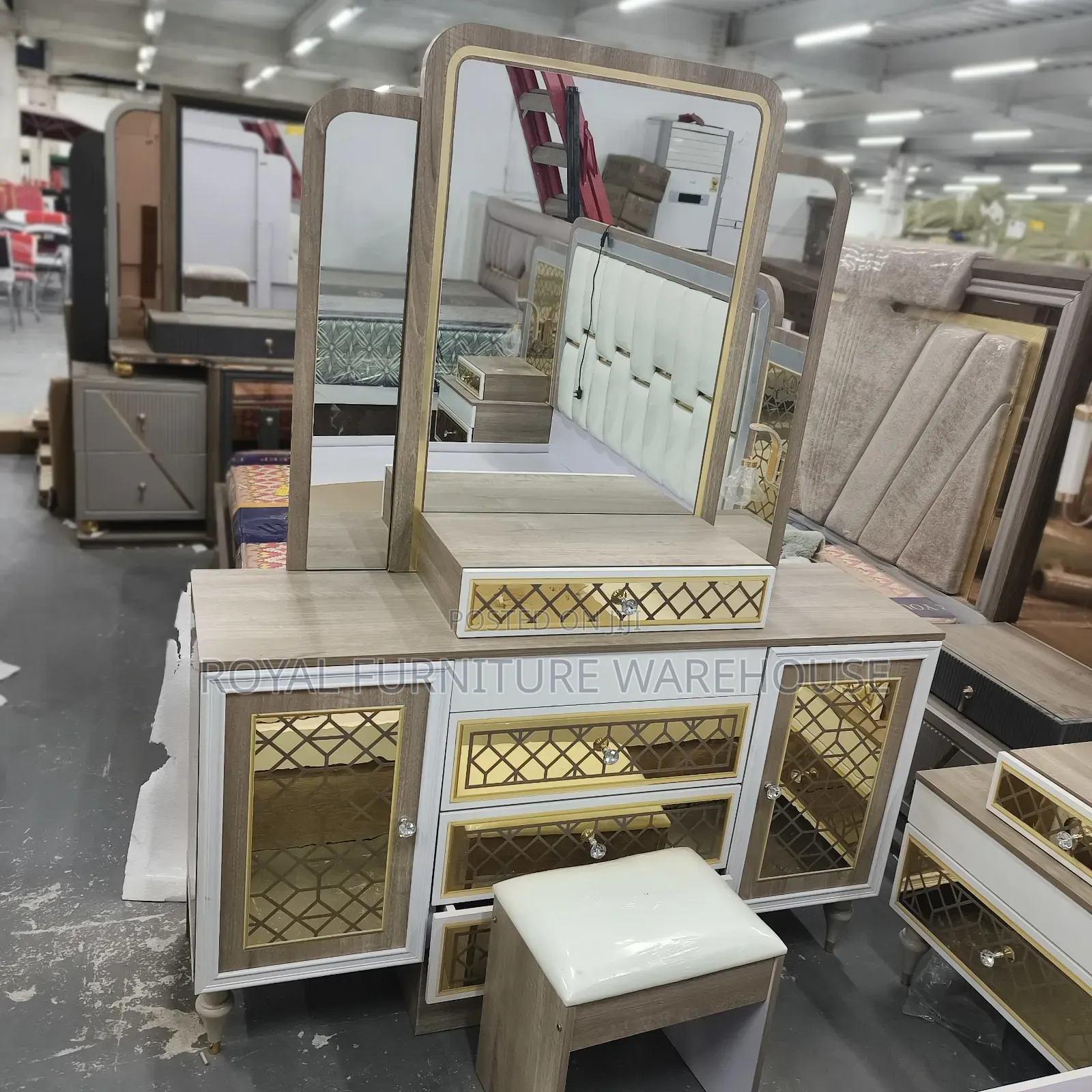 Bedroom Complete Set, Bedframe, Dresser, Wardrobe, Bedside Nightstand
