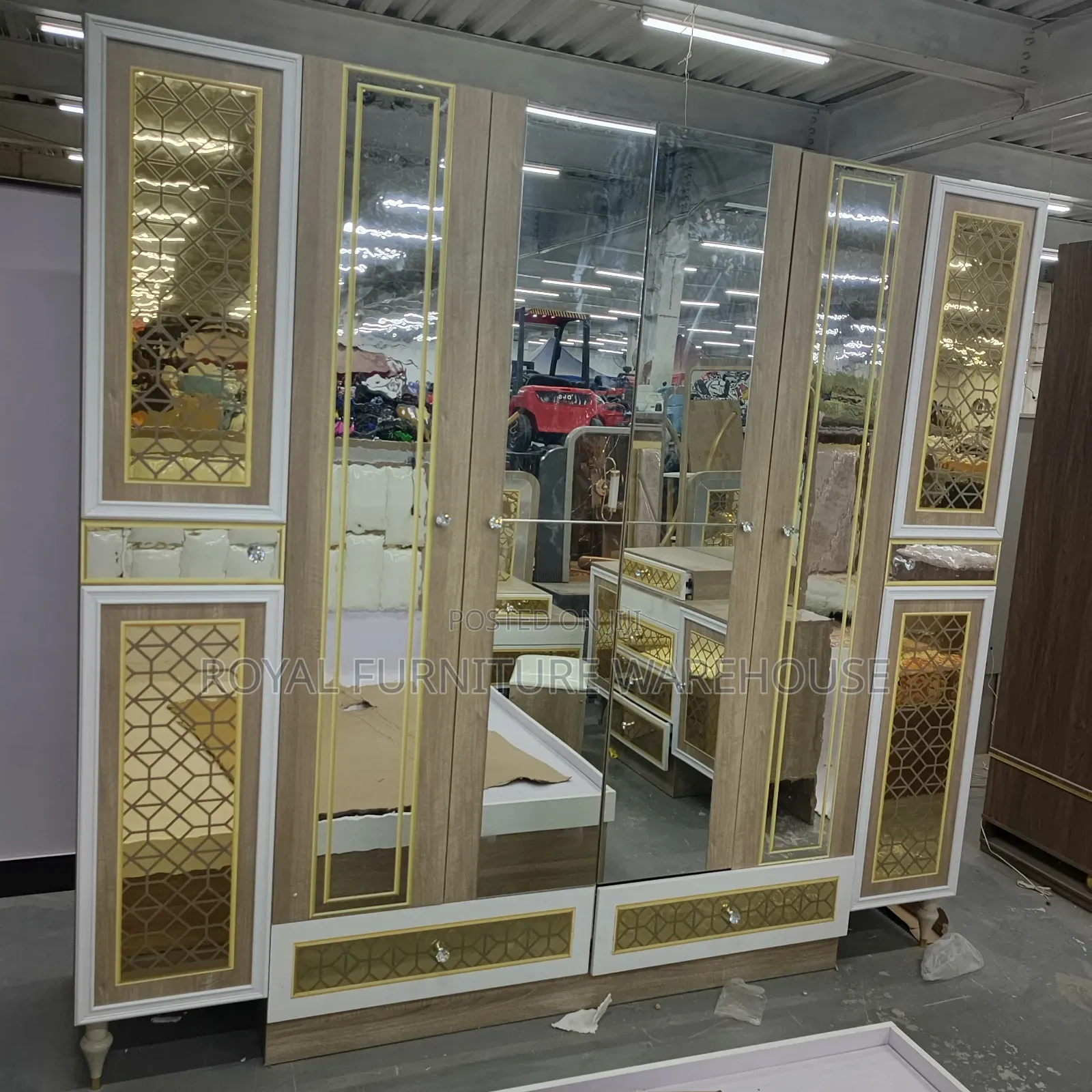 Bedroom Complete Set, Bedframe, Dresser, Wardrobe, Bedside Nightstand