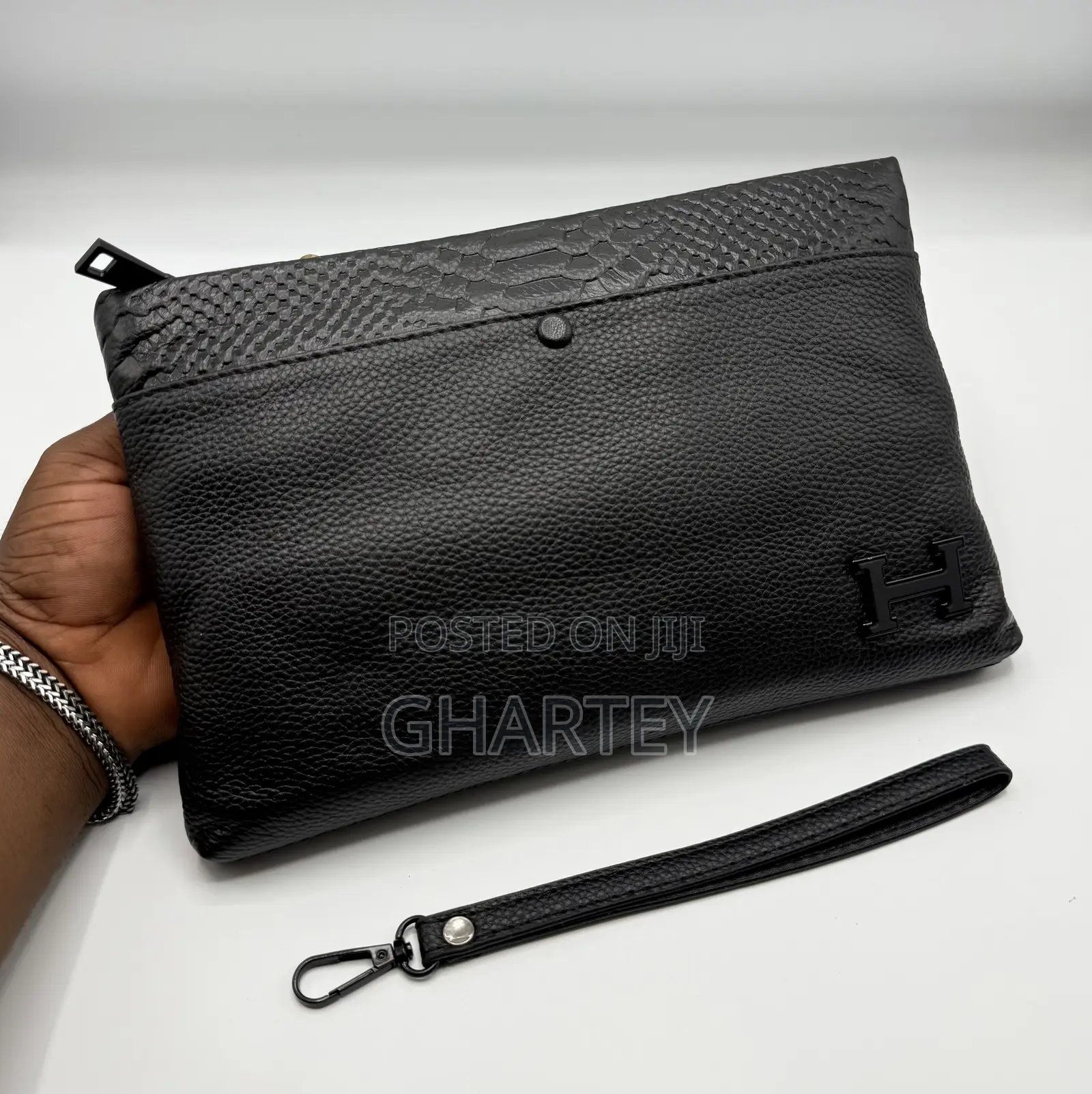 Hermes Premium Quality Leather Men’S Clutch Bag
