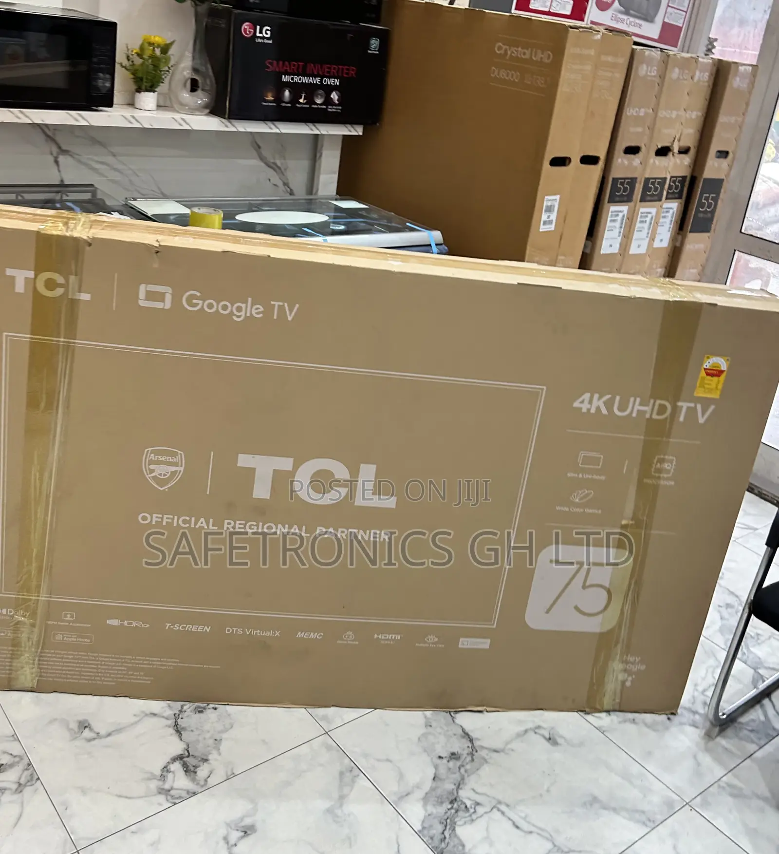 Get Original P755 TCL Android Uhd Smart 75 Inch Tv