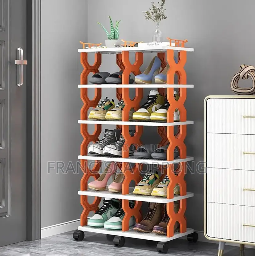 Universal Wheel Shoe Rack Shoe Cabinet(6tier)
