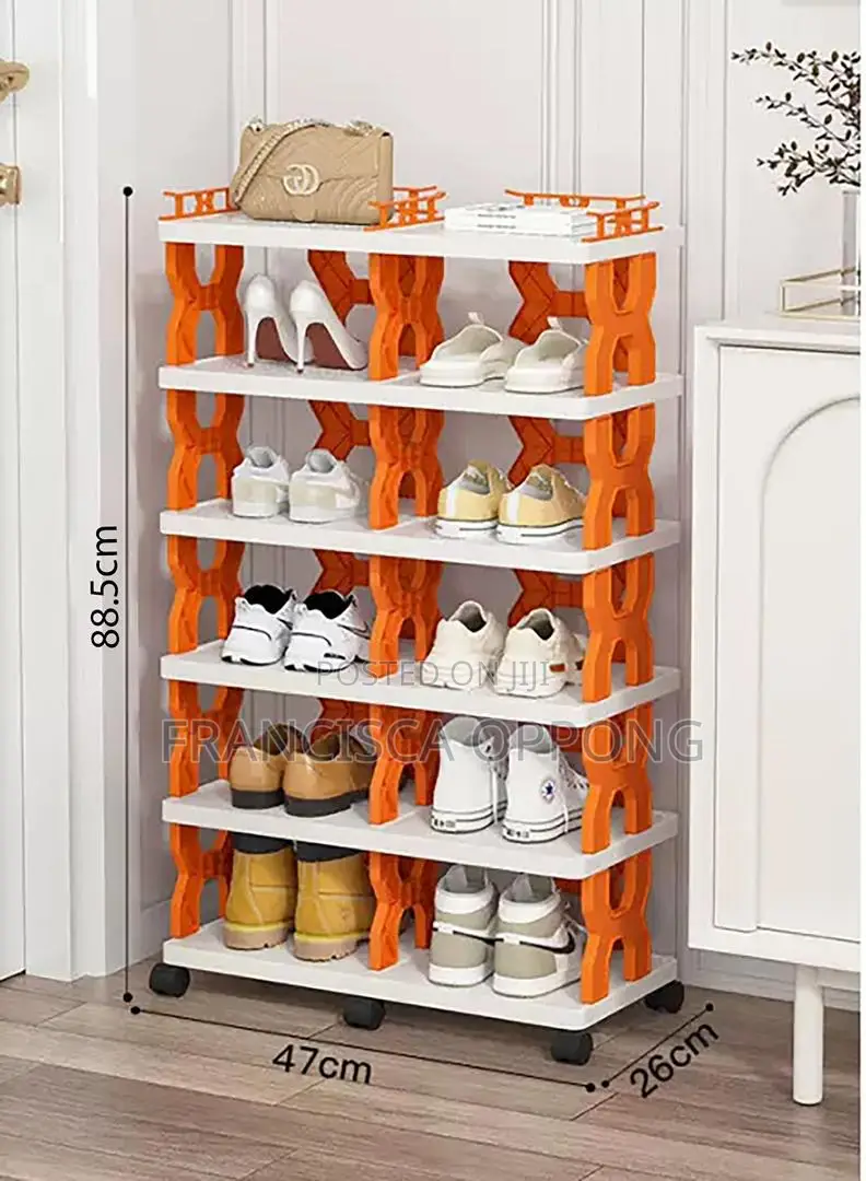 Universal Wheel Shoe Rack Shoe Cabinet(6tier)