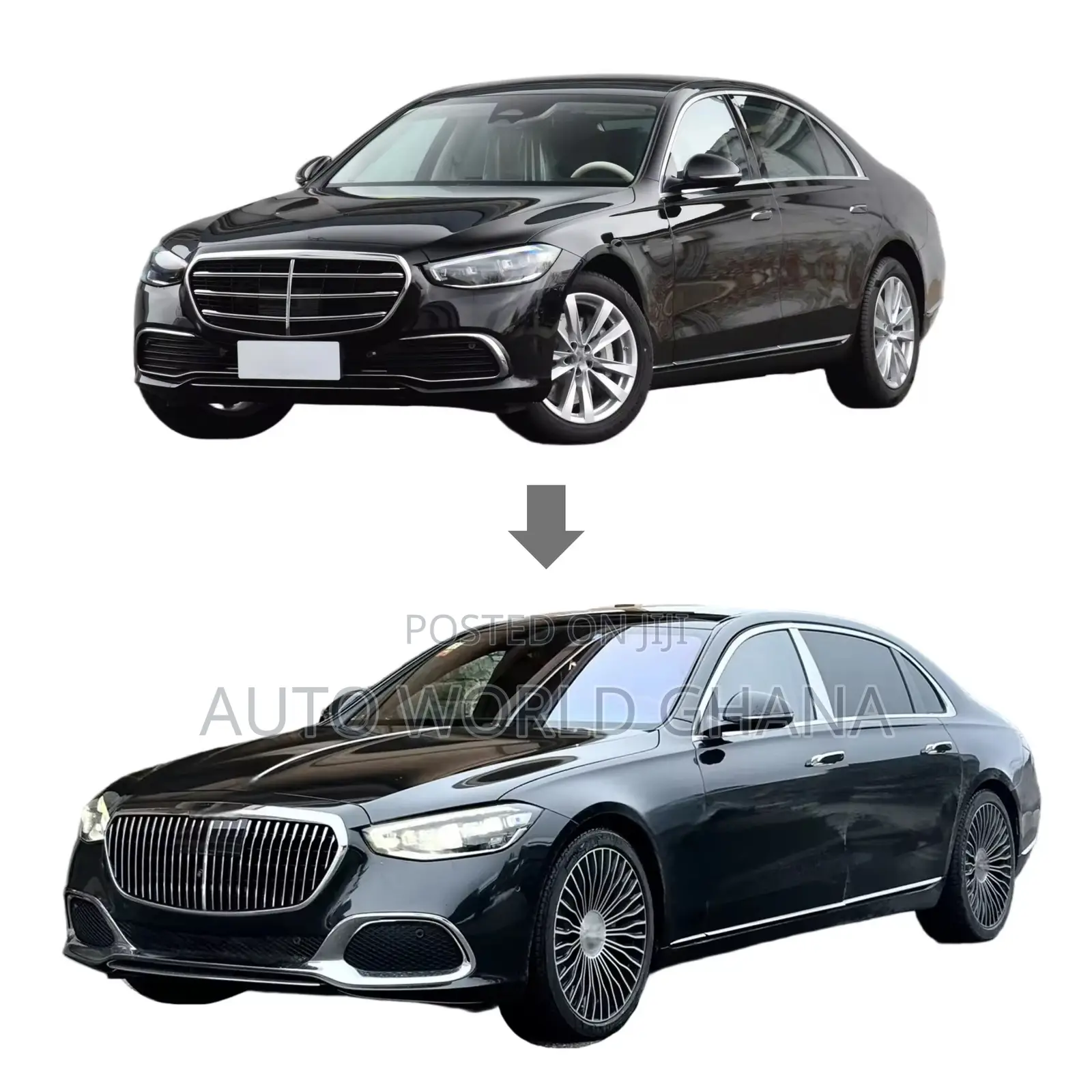 Mercedes-Benz W223 2021 2024 S Class Upgrade Kit to Maybach