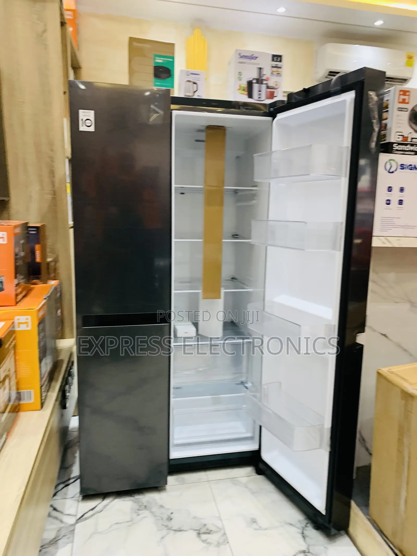 Ultra Modern Gc-B257kqjw Side by Side Fridge Black Lg 674l