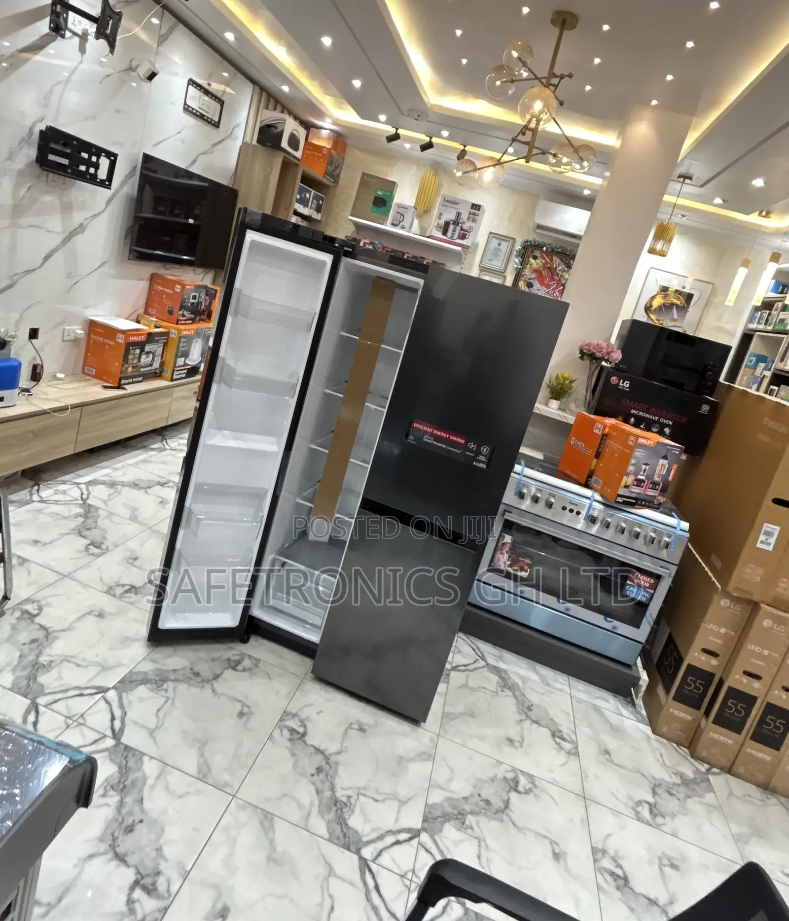 Buy Authentic Lg 674l Electric Gc-B257kqjw Side by Side Fridge