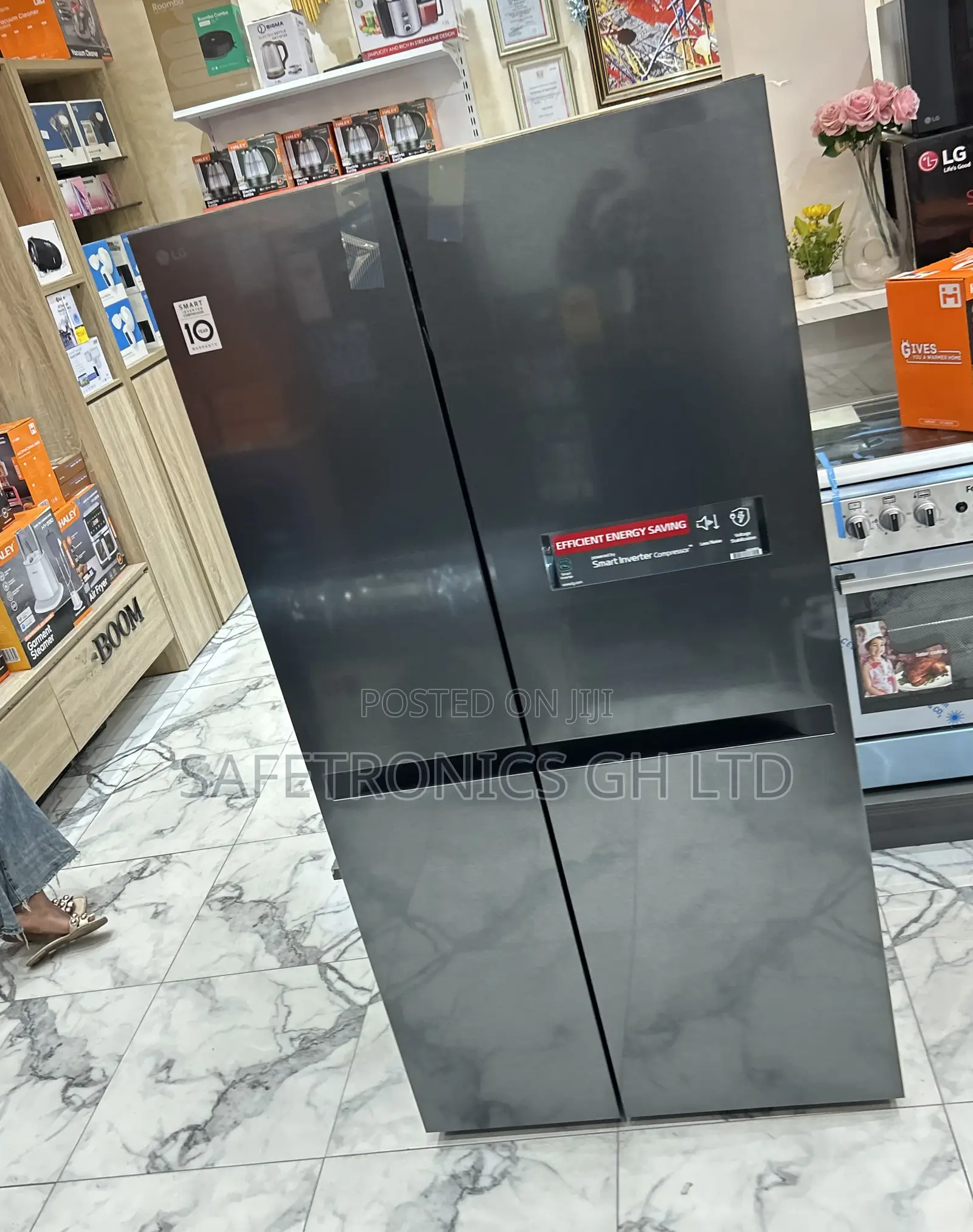 Direct Cooling Fast Side by Side Lg 674l Grey Fridge